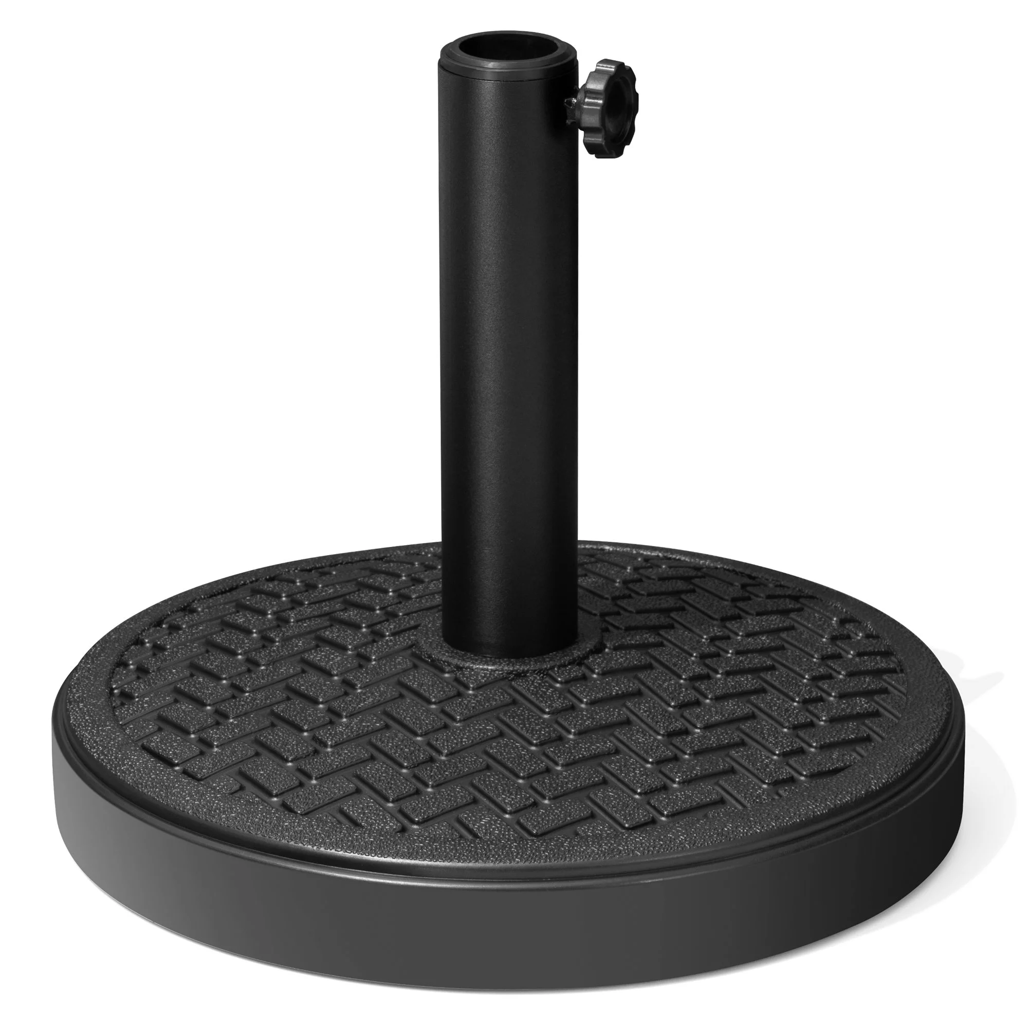 Crestlive Products 40 lbs Black Patio Cantilever Umbrella Base Square Stand