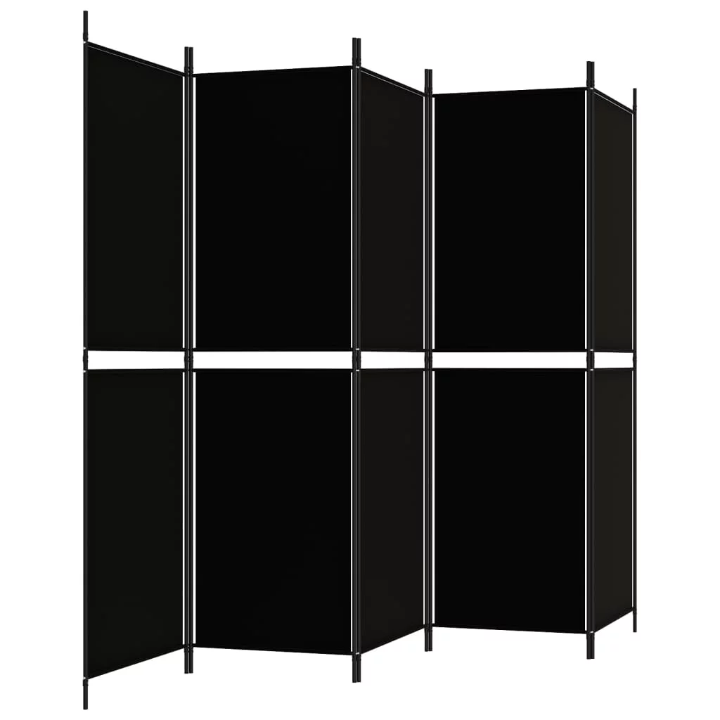 Anself 5-Panel Room Divider Black 98.4