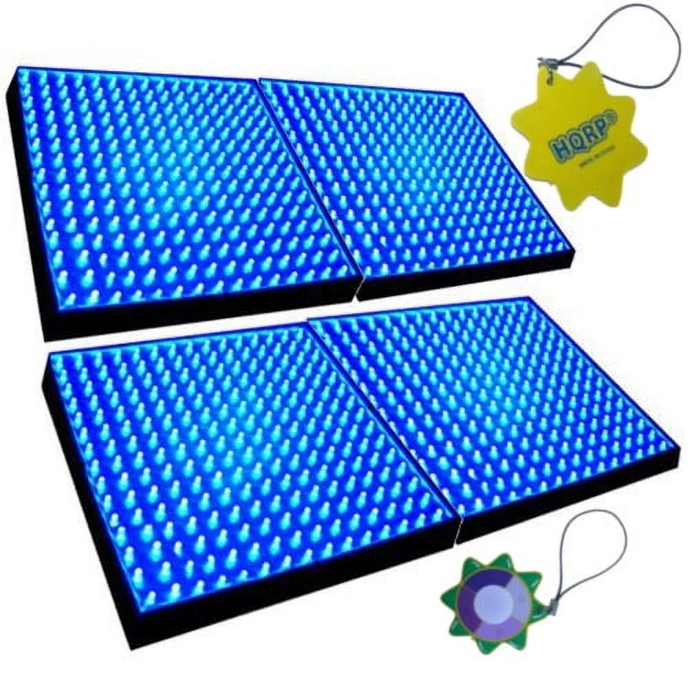 HQRP 56W 900 Blue LED Spectrum Hydroponic Plant Grow Light Panels / Lamps + Hanging Kit