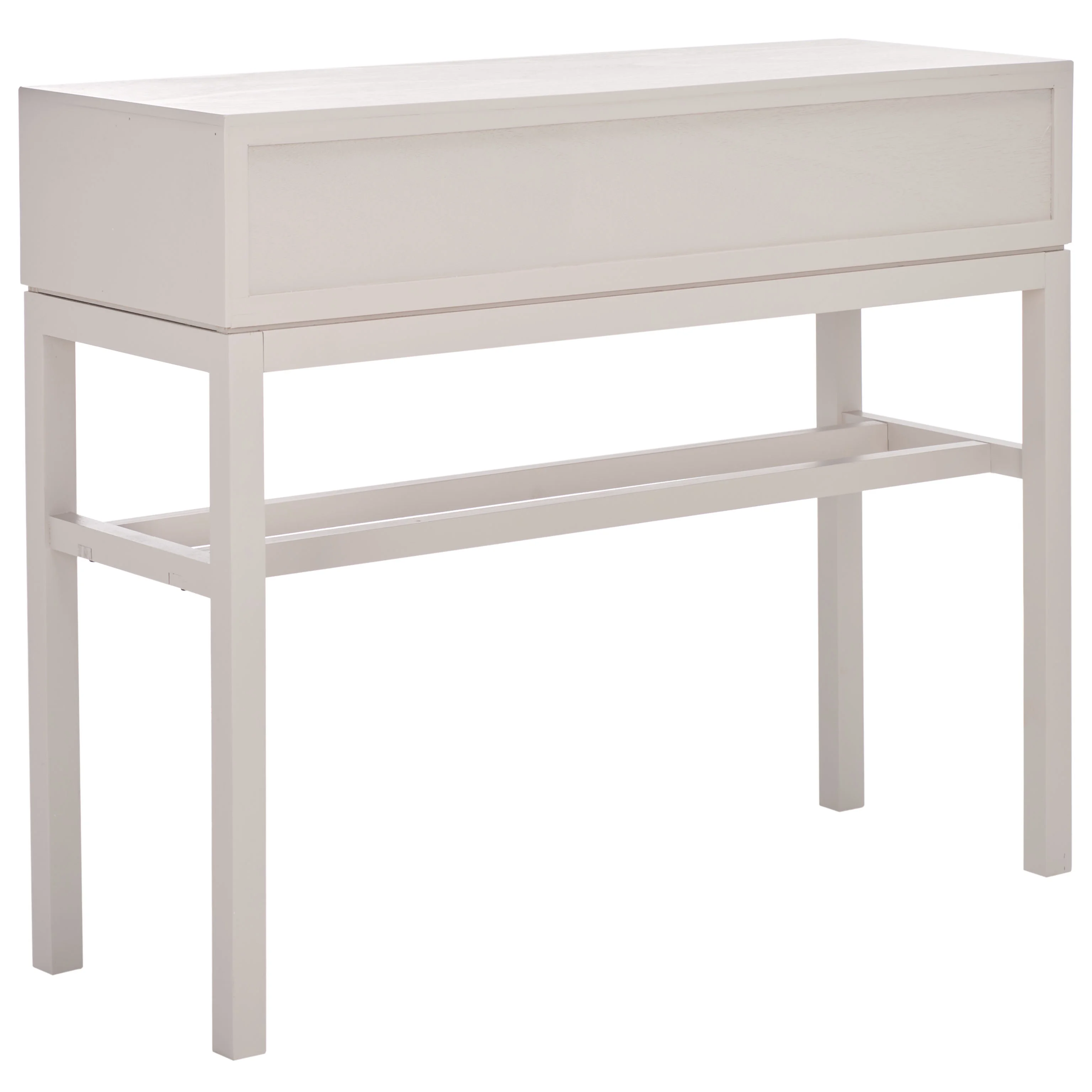 SAFAVIEH Ajana Amish Style 2 Drawer Rectangle Console, Summer Gray