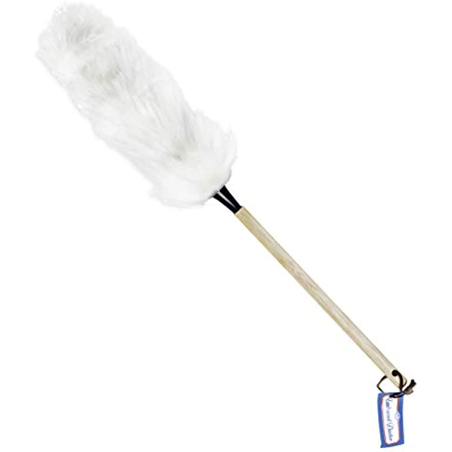 Fuller Brush Australian Lambswool Duster Dusting Feather W/ Long Wooden Handle For Cleaning Cobweb & Dust - Clean Blinds, Ceiling Fan, Tv & Home Furniture