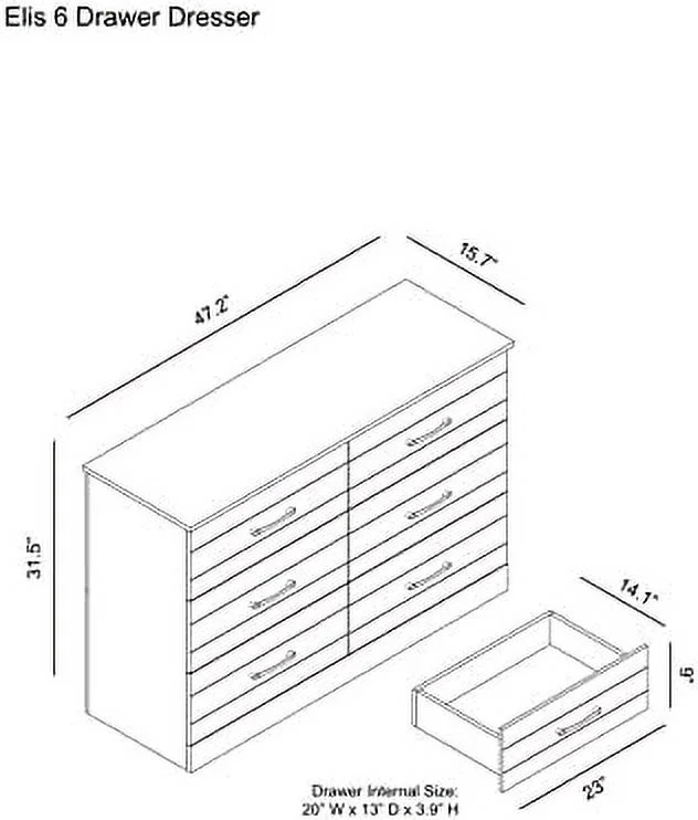 GVJMTKP Elis 5 Drawer Dresser Wooden Drawer Chest for Closet Tall Dressers for Bedroom Clothes Organizer Tool-Less Assembly 16" D x 31" W x 47" H Amber Walnut