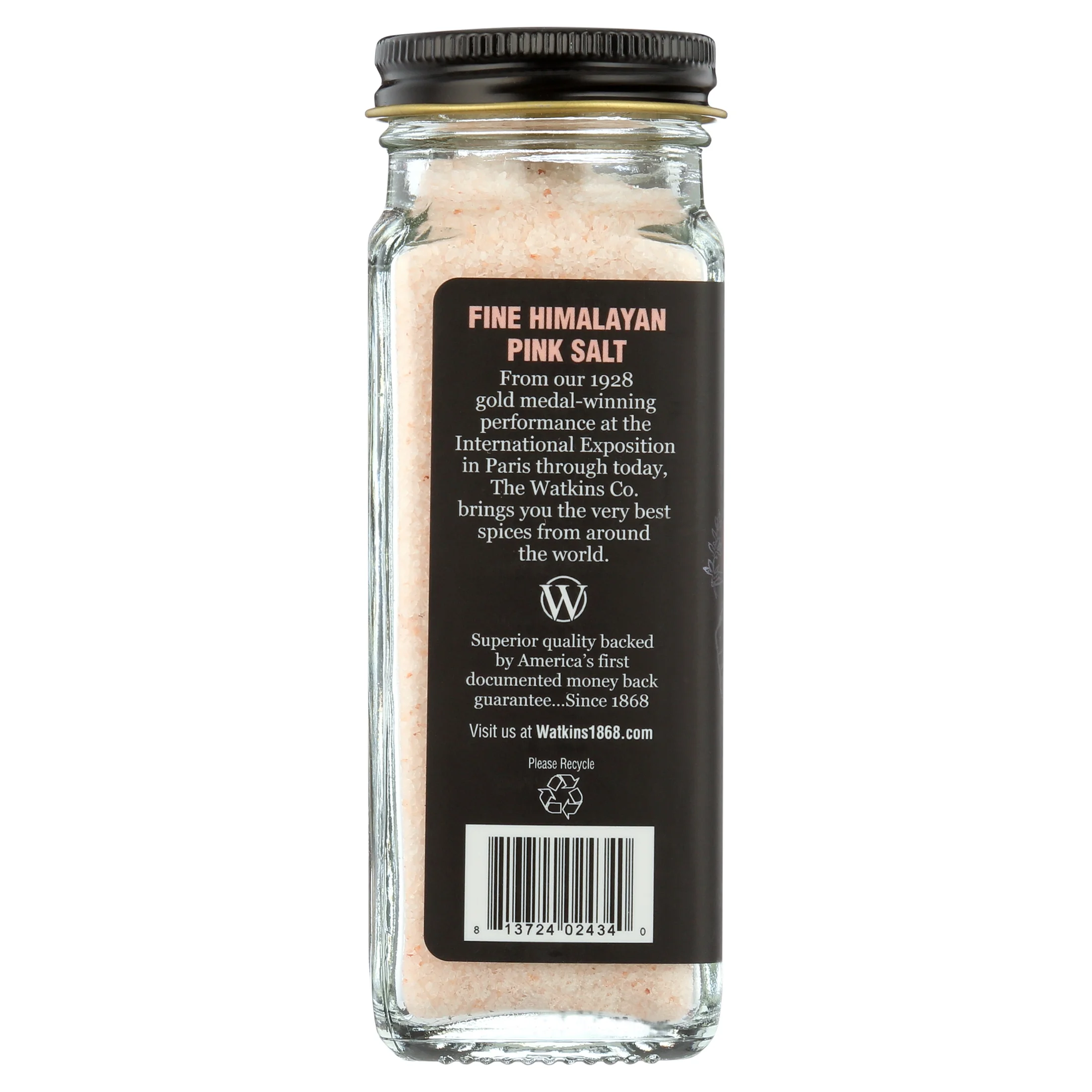 Watkins Inc. Fine Himalayan Pink Salt 5.7 oz Jar (Fish-Free)