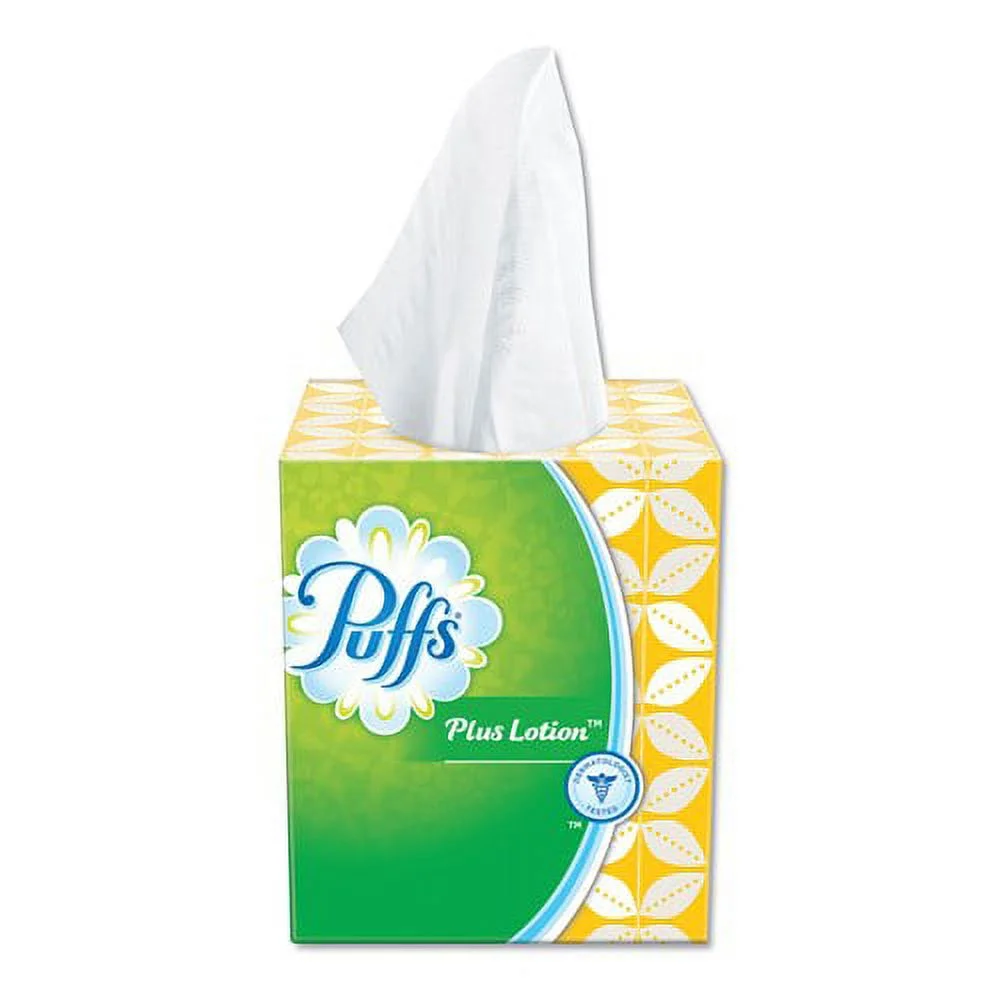 Puffs 34899 Plus Lotion Facial Tissue - 56 Sheets Per Box - 24 Boxes Per Carton