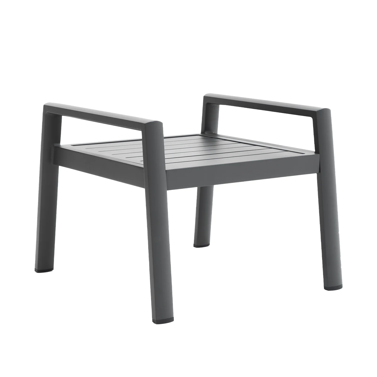 Outdoor Side Table Patio Side Tables for Outside Patio End Table Small Aluminum End Tables,Grey