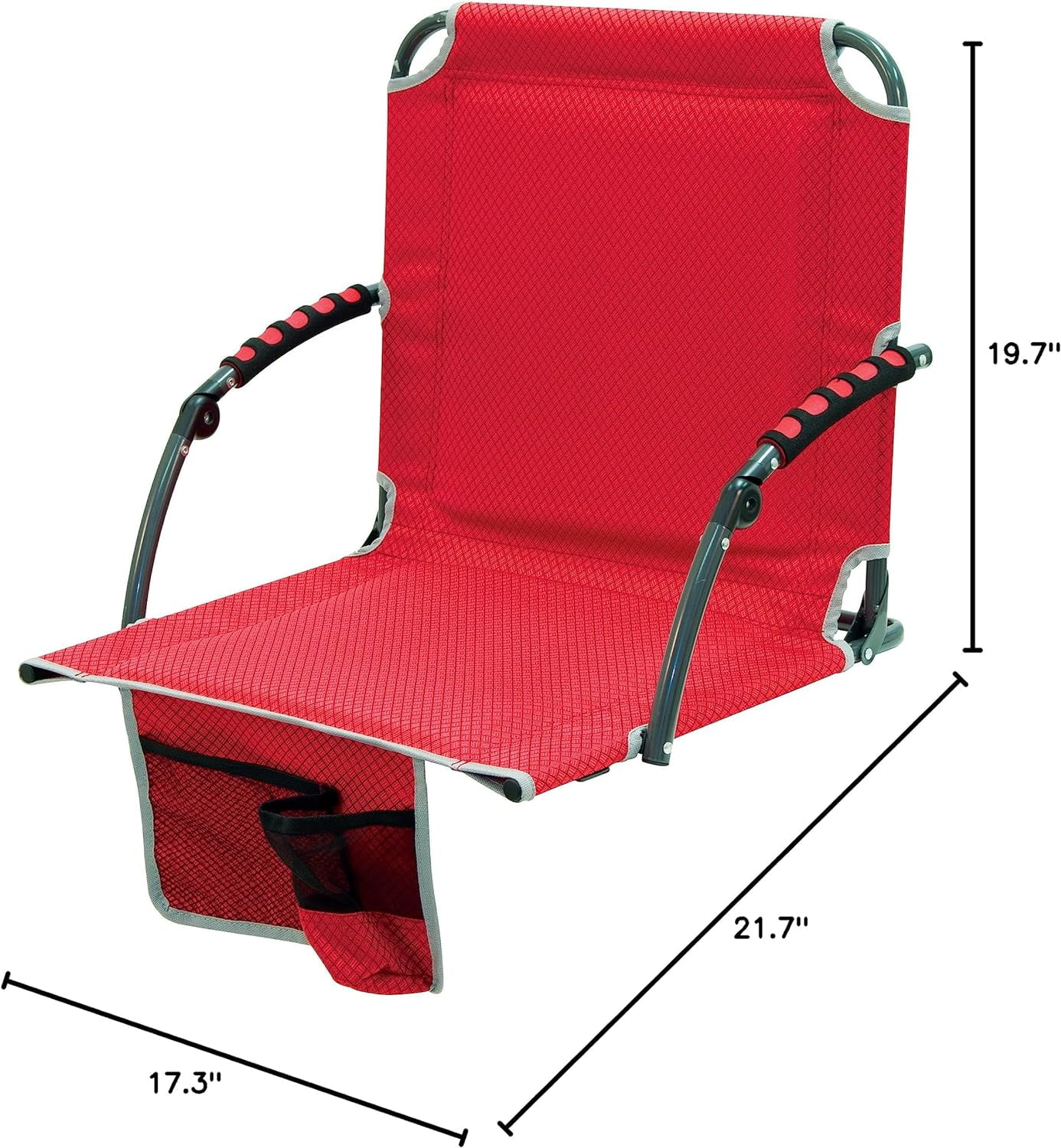 Rio Gear  Stadium Chair With Wrapped Arms, Red