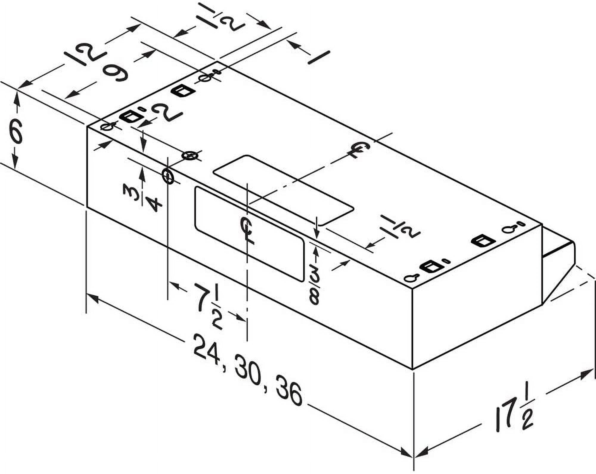 AUCHI  403023 B000UW02A6 30-inch Under-Cabinet Convertible Range Hood with 2-Speed Exhaust Fan and Light, Black