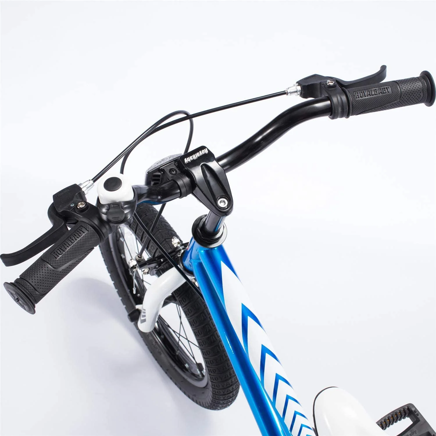 RoyalBaby Boys Girls Kids Bike BMX Freestyle 2 Hand Brakes Bicycles with Training Wheels Child Bicycle | 16 Inch With Kickstand and Training Wheels