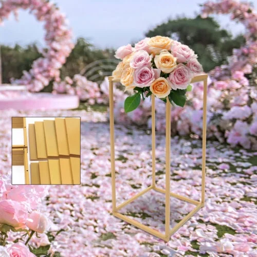 10pcs Iron Art Flower Rack Wedding Geometric Vases Column Stand Prop Detachable