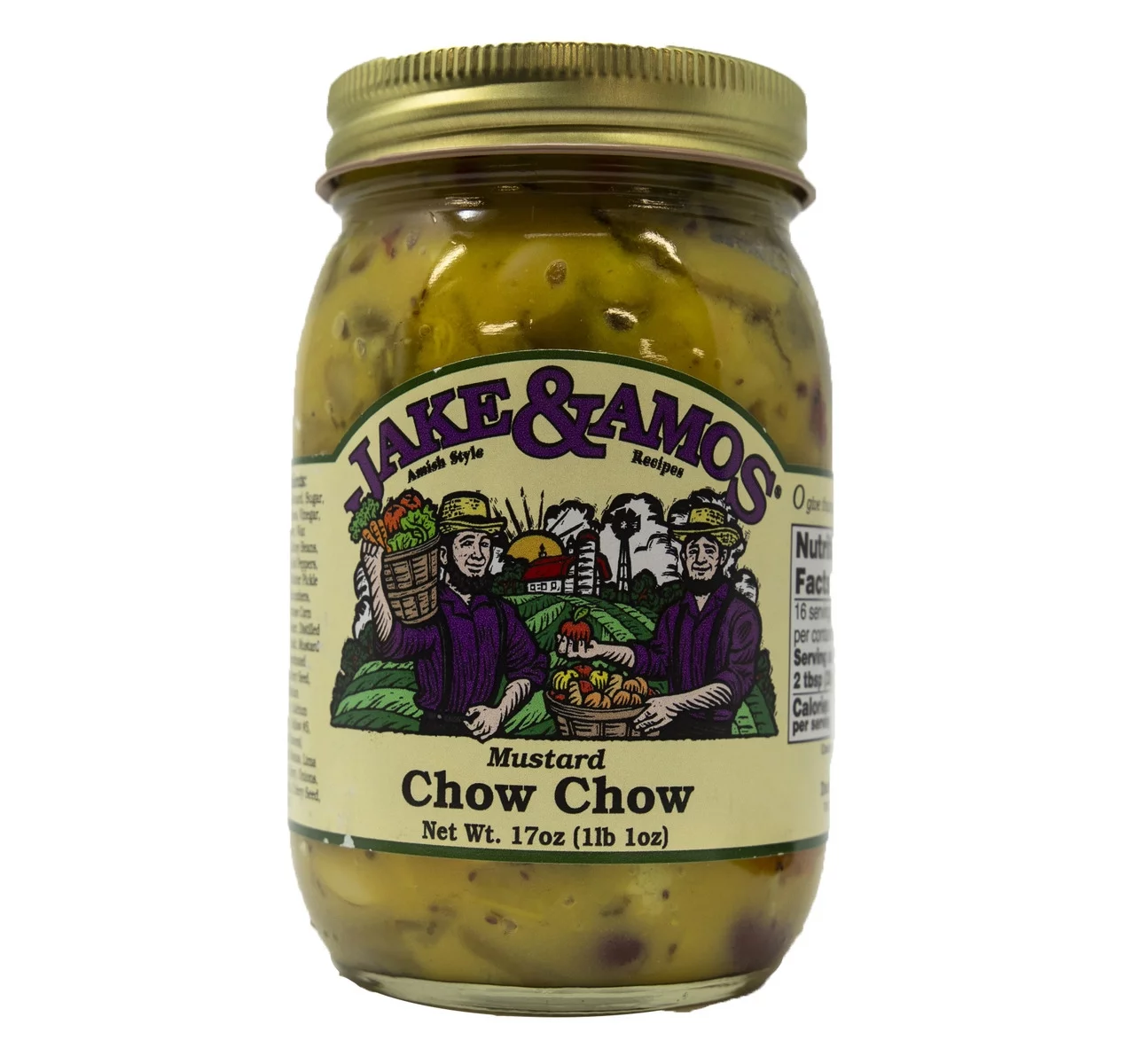 Jake & Amos Mustard Chow Chow, 2-Pack 17 oz. Jars