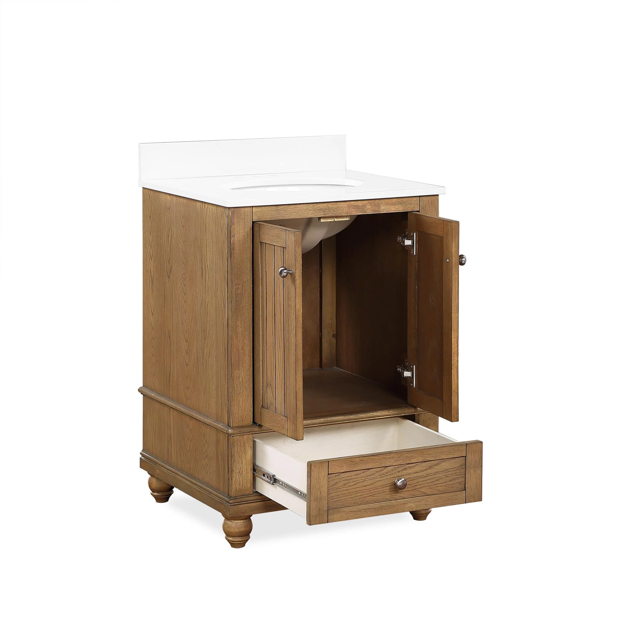 DHP Monteray Beach 24 Inch Bathroom Vanity with Sink, Natural