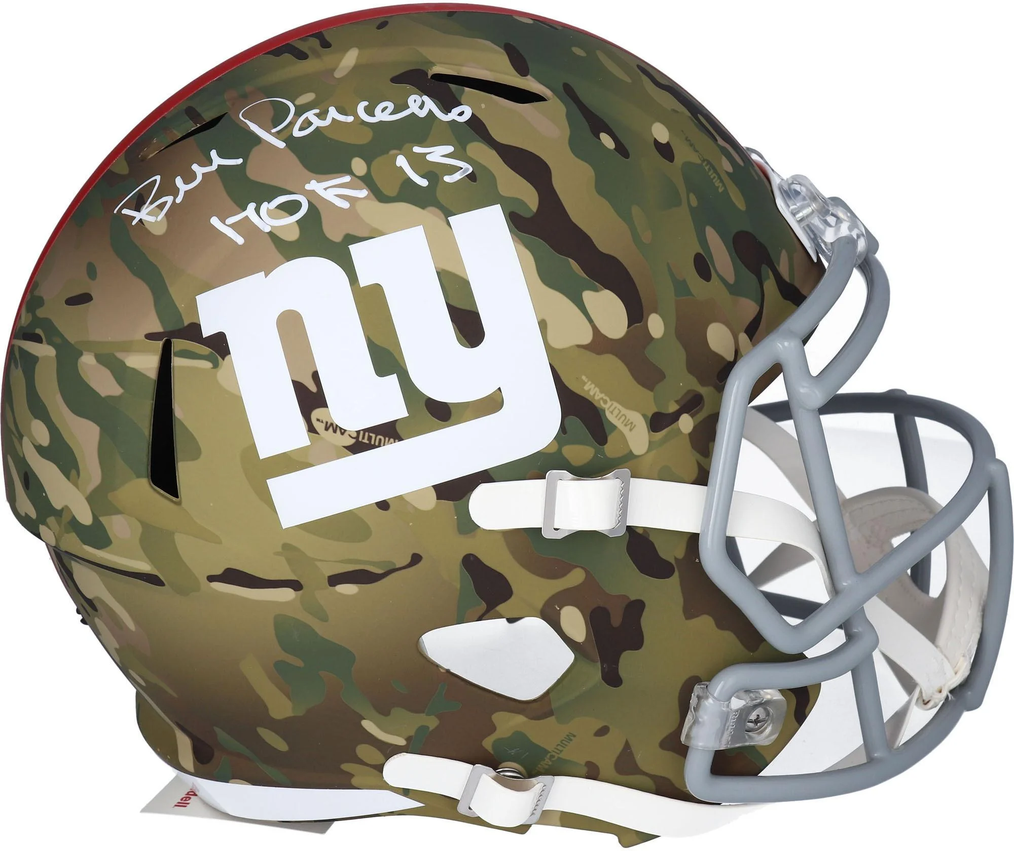 Bill Parcells New York Giants Autographed Riddell CAMO Alternate Speed Replica Helmet with 