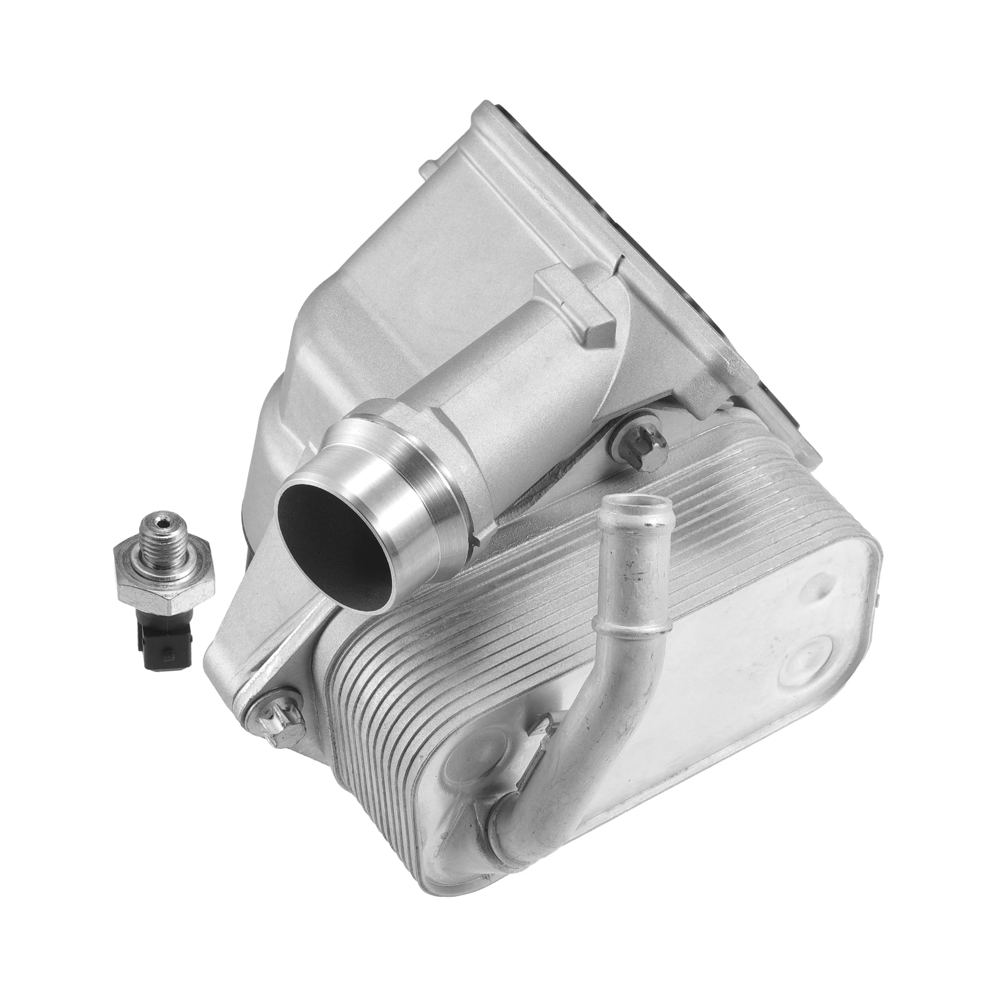 Unique Bargains Engine Oil Cooler Oil Filter Housing Adapter Assembly with Sensors No.11428642289 for BMW 128i 1 Set