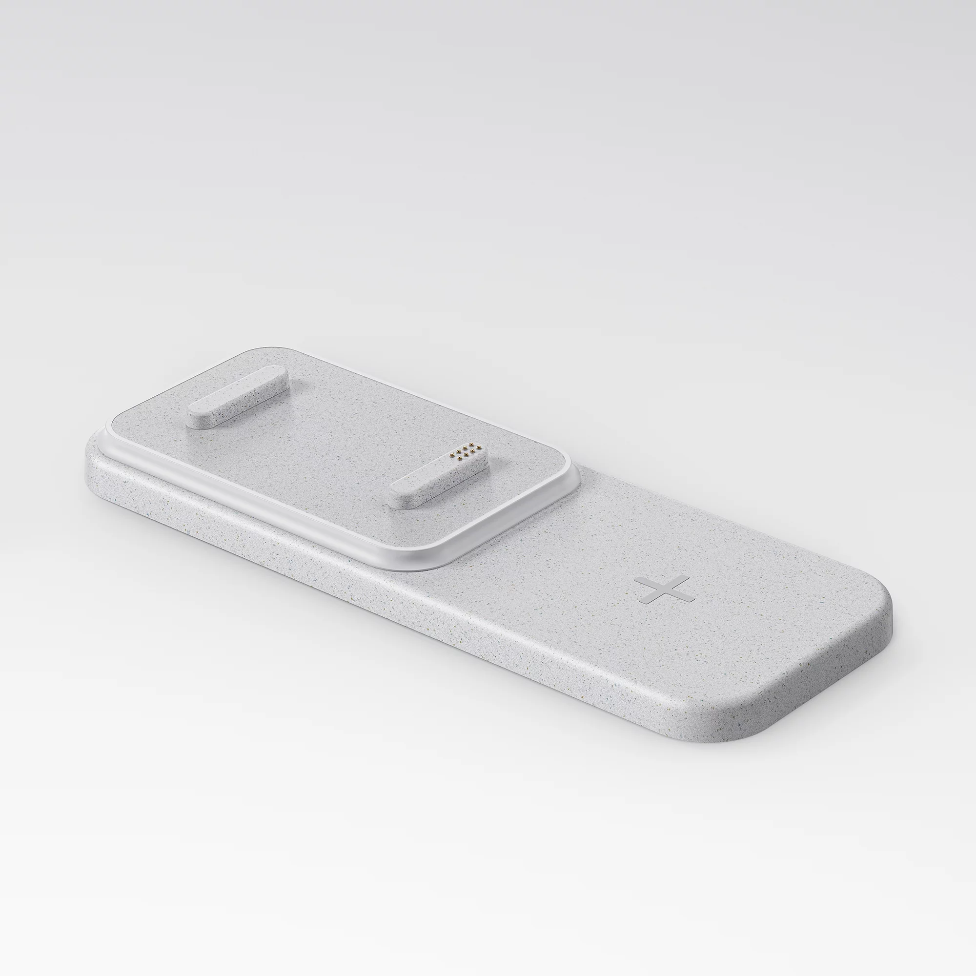 Lenovo Smart Clock 2 with Wireless Charging Dock - Heather Grey