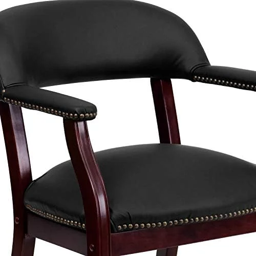 xrboomlife Burgundy LeatherSoft Conference Chair with Casters