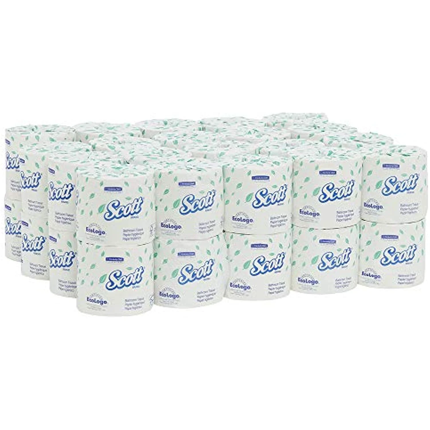 Scott Essential Professional Bulk Toilet Paper For Business (48040), Individually Wrapped Standard Rolls, 2-Ply, White, 40 Rolls / Case, 550 Sheets / Roll