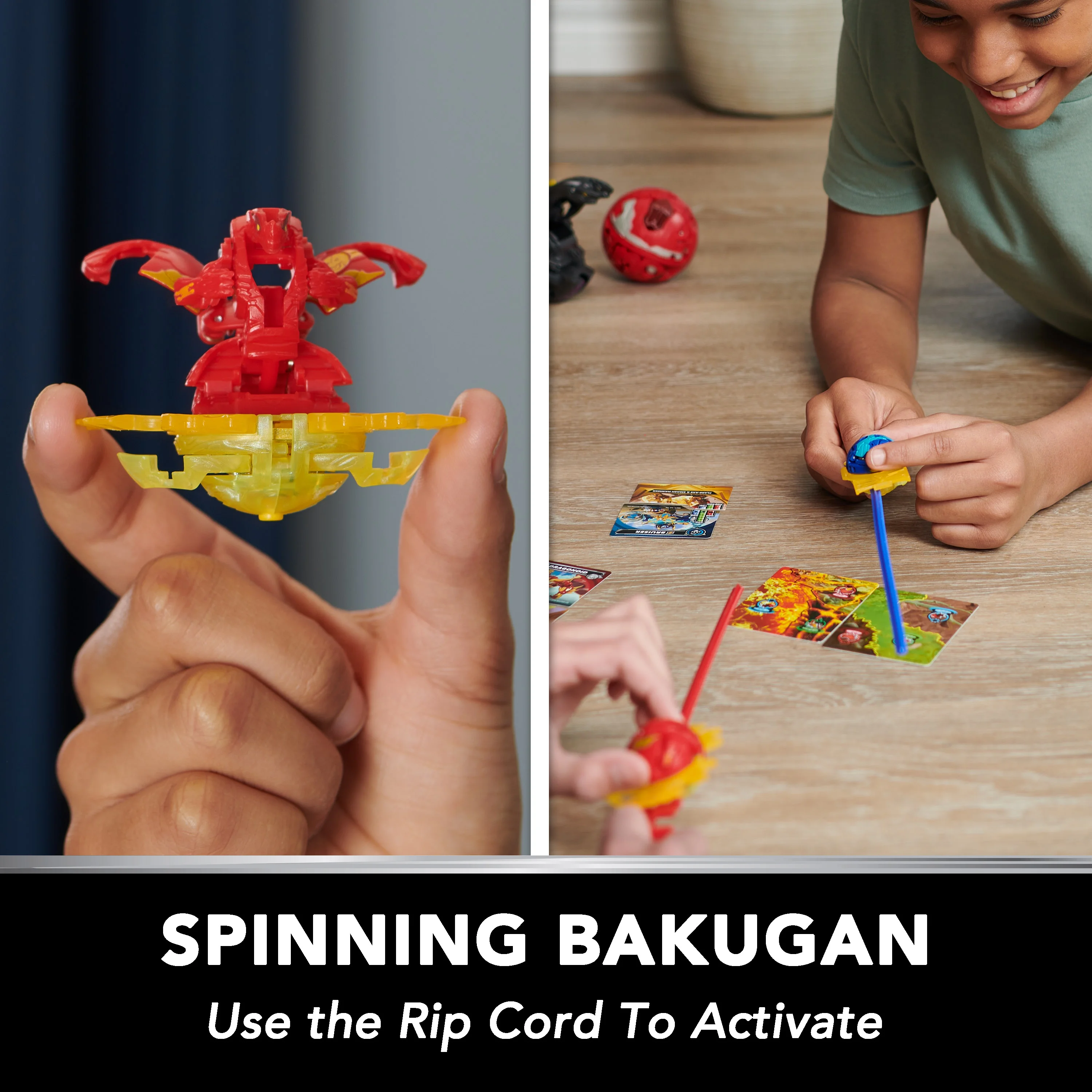 Bakugan Starter 3-Pack, Special Attack Dragonoid, Nillious, Hammerhead Customizable Spinning Action Figures and Trading Cards,