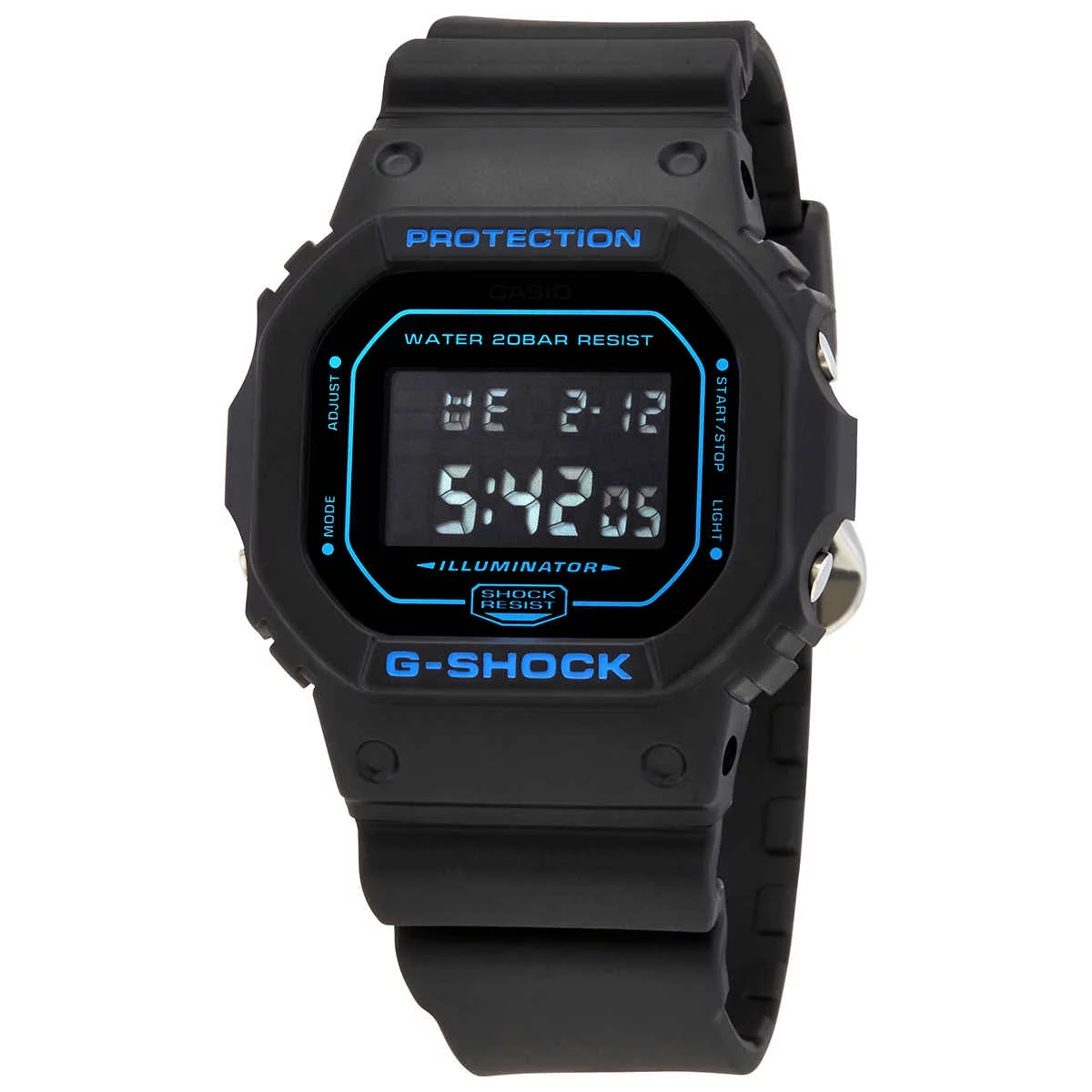 Casio G-Shock Alarm Chronograph Quartz Black Dial Men's Watch DW-5600BBM-1DR