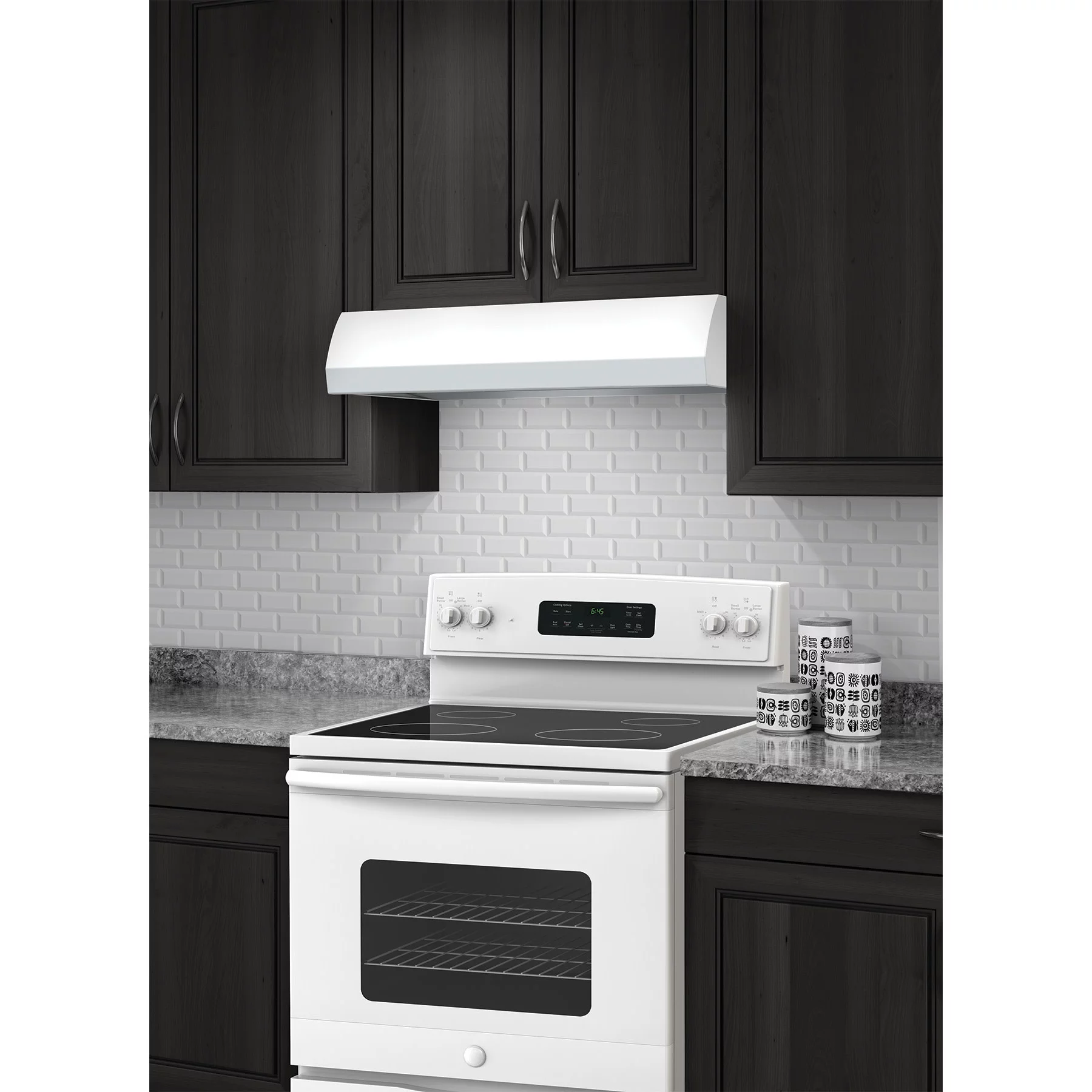 Broan Bxt130 Broan 270 Max Cfm 30-Inch Under-Cabinet 4-Way Convertible Range Hood - White