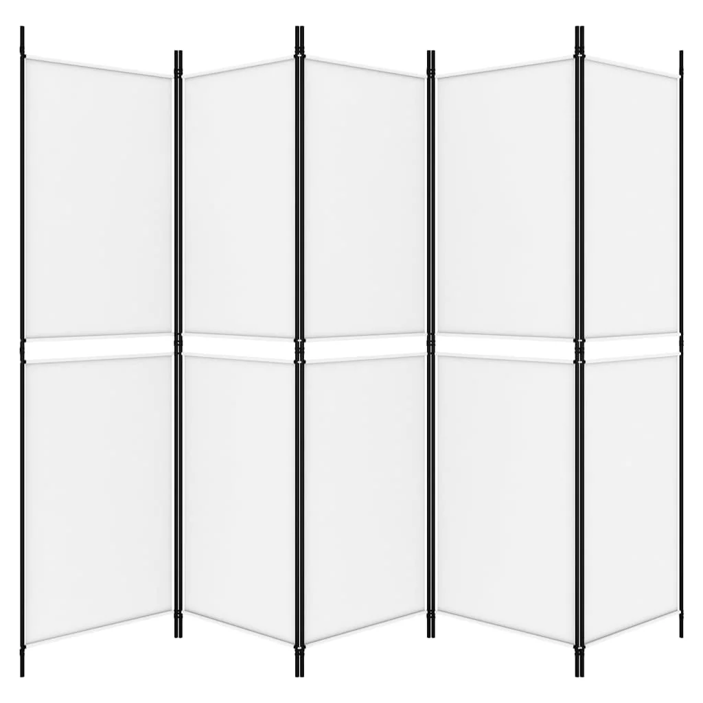 Anself 5-Panel Room Divider White 98.4