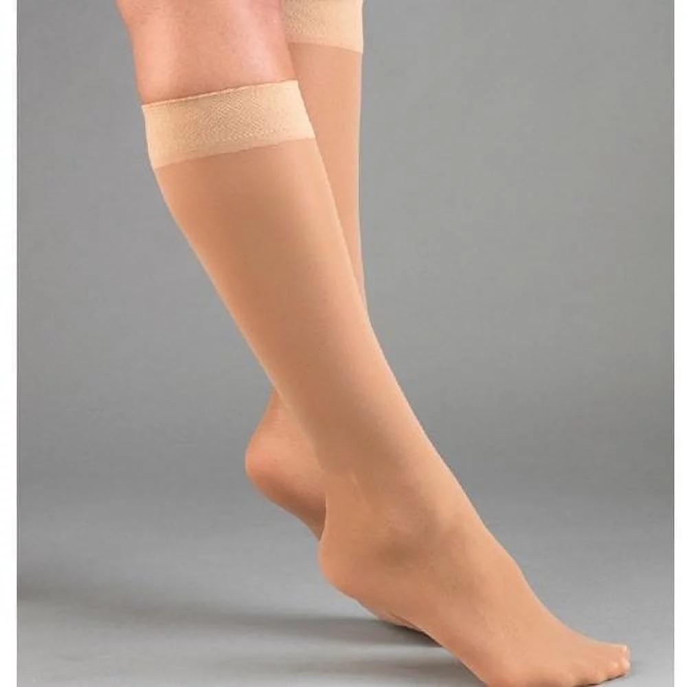 BSN Medical 119543 Jobst Ultra Sheer Compression Stocking, Knee High, 20-30 mmHg, Closed Toe, Medium, Honey