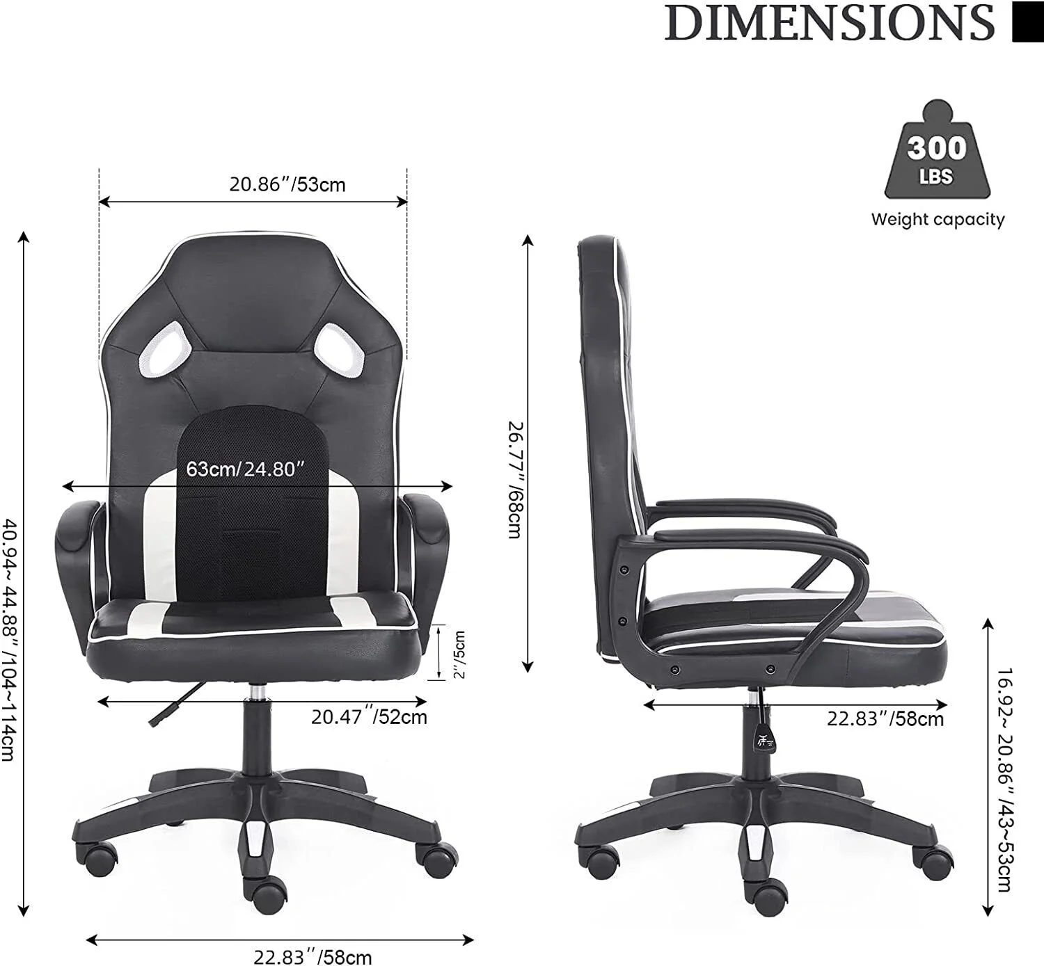 Ergonomic Gaming Chair Office Chair PU Leather Computer Chair Purple