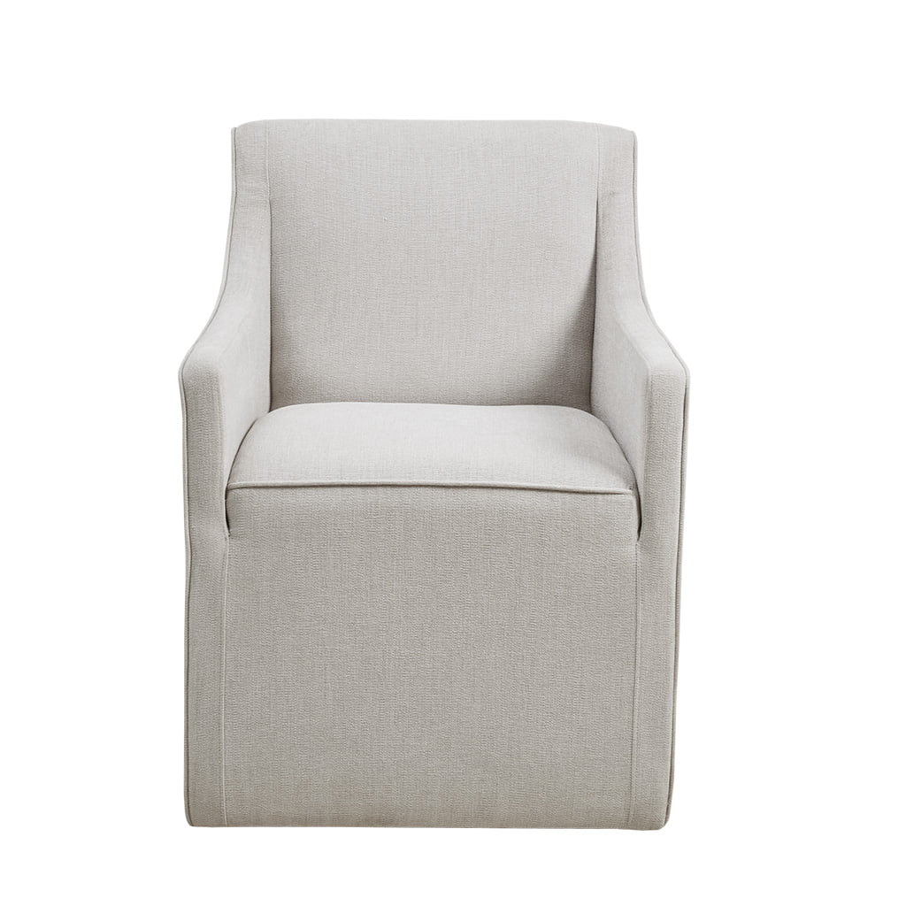 CoSoTower Slipcover Dining Arm Chair with Casters