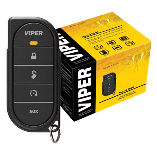 Viper 5606V Car Alarm & Remote Starter ONE 5-Button Remote 2000 Feet Keyless