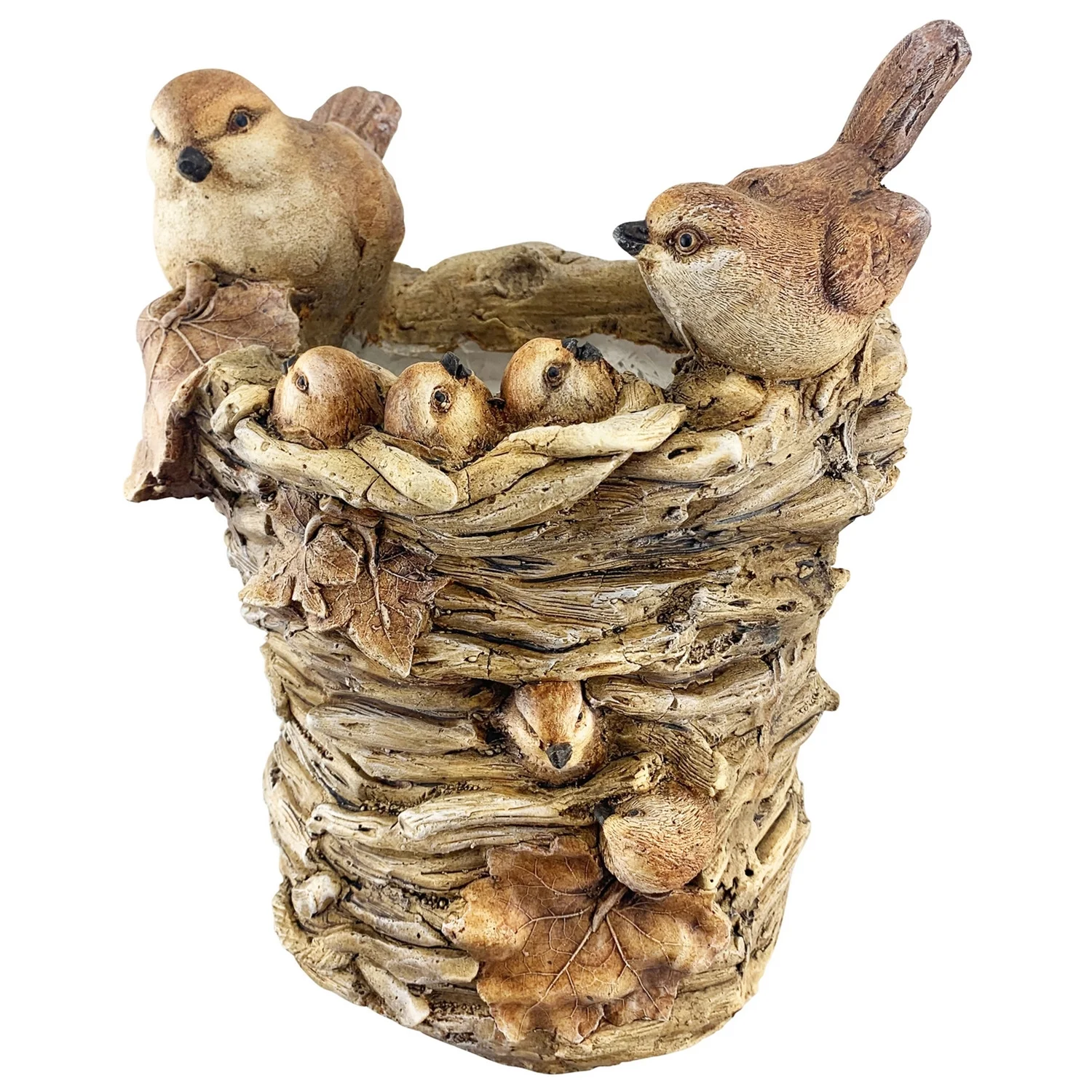 Red Carpet Studios Planter Bird Family in Nest