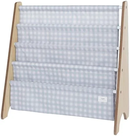 TJRUOPG Recycled Fabric  Bookshelf \u2013  & Toddler Book Rack for Book  \u2013 Children's Bookcase Display for Nursery  Playroom or  Room in Terrazzo Cream Ages 3+