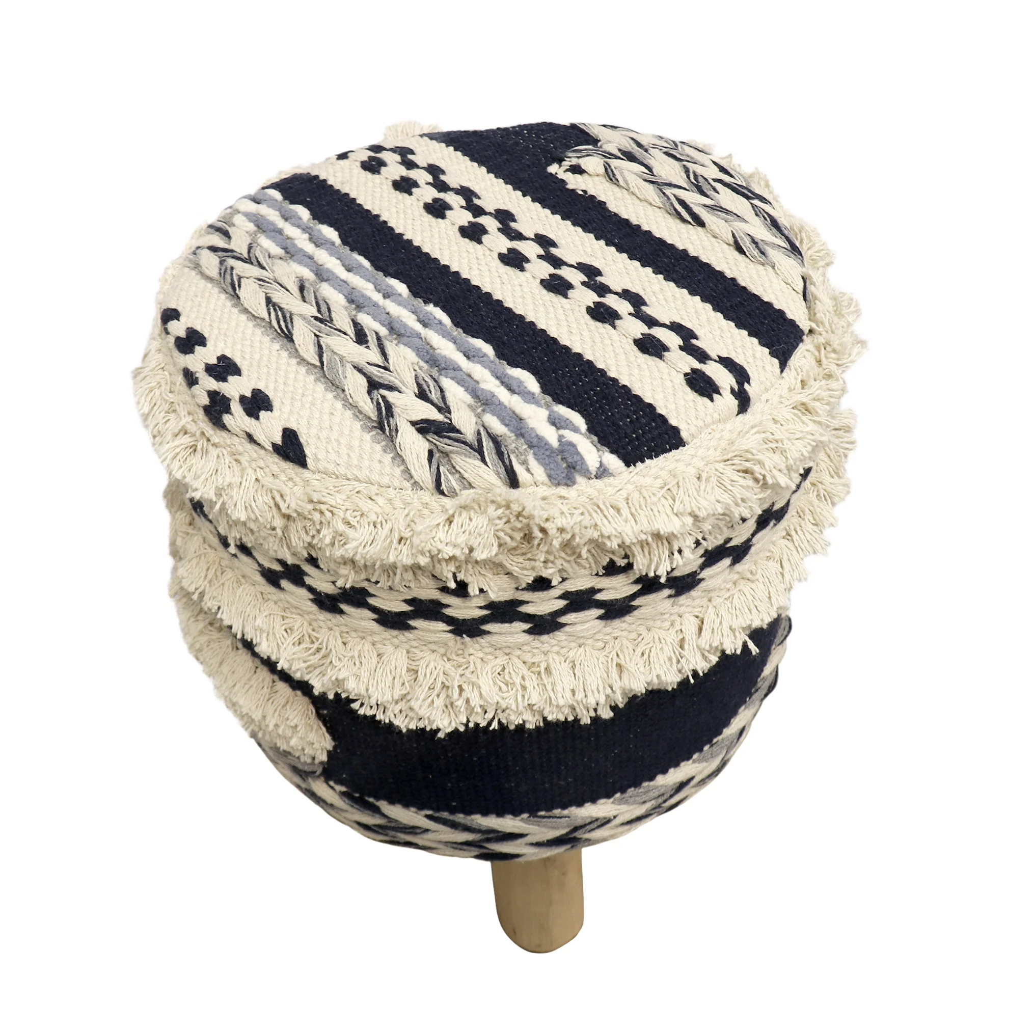 Pasargad Grandcanyon Collection Cotton Pouf