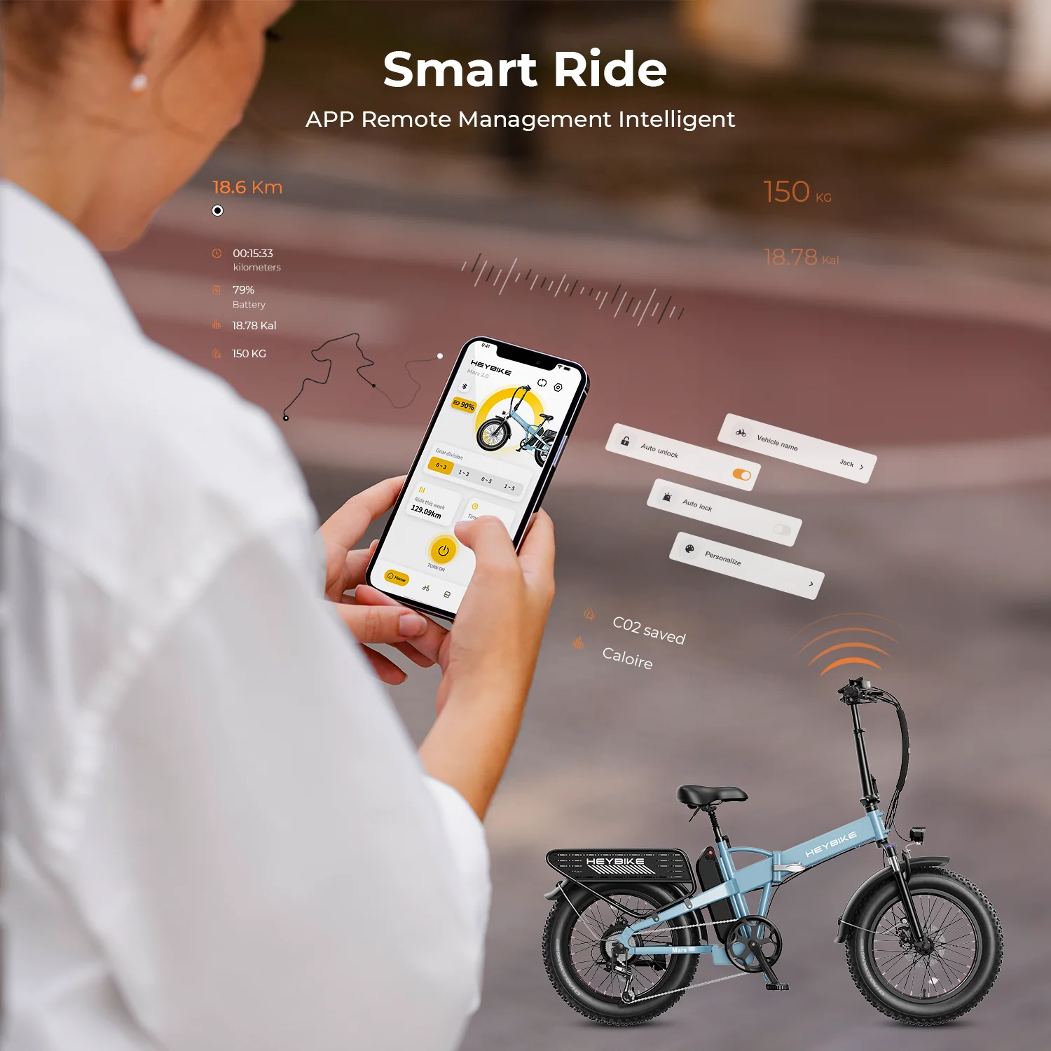 Heybike Mars 2.0 Electric Bike Foldable 20