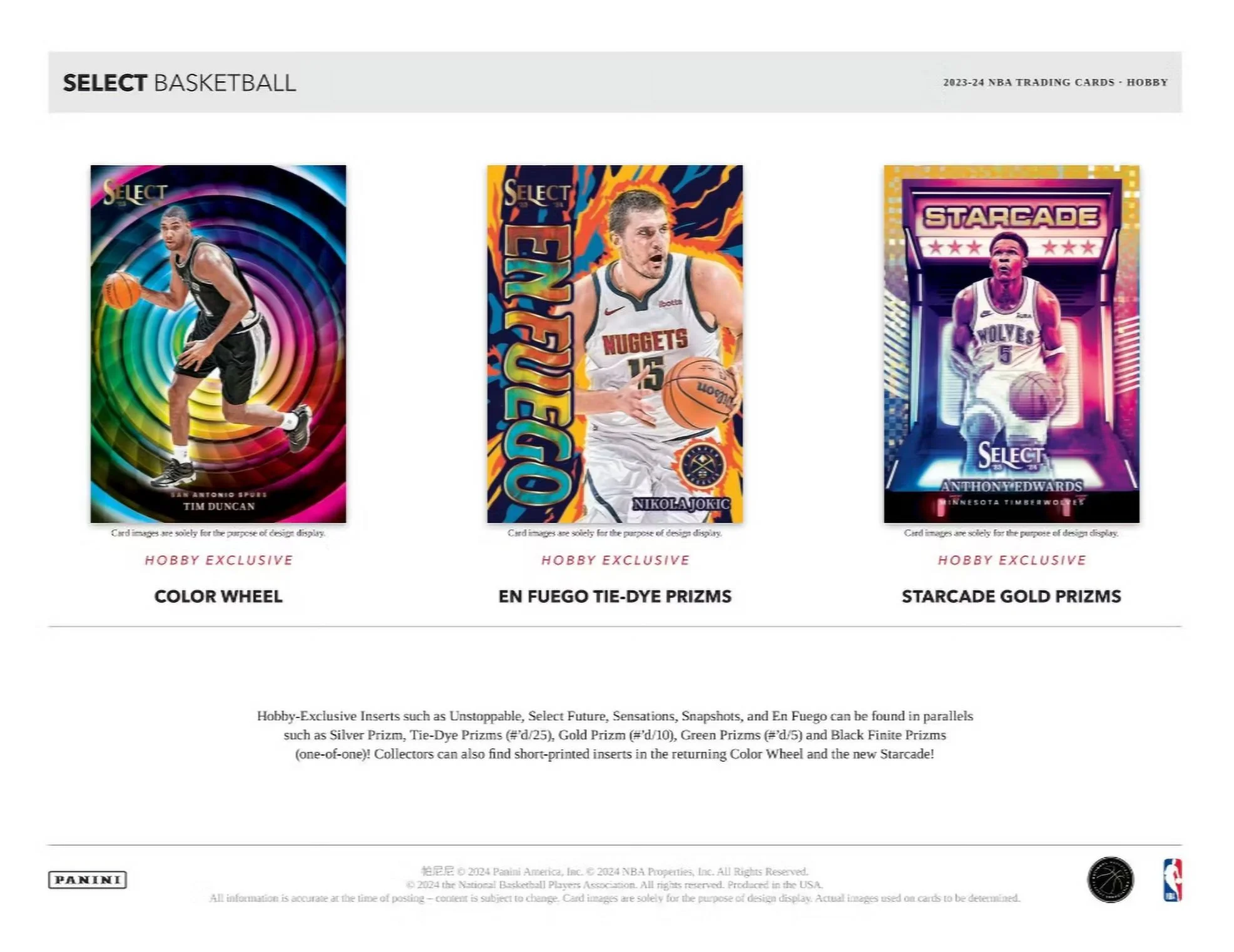 2023-24 Panini NBA Select Basketball Hobby Box