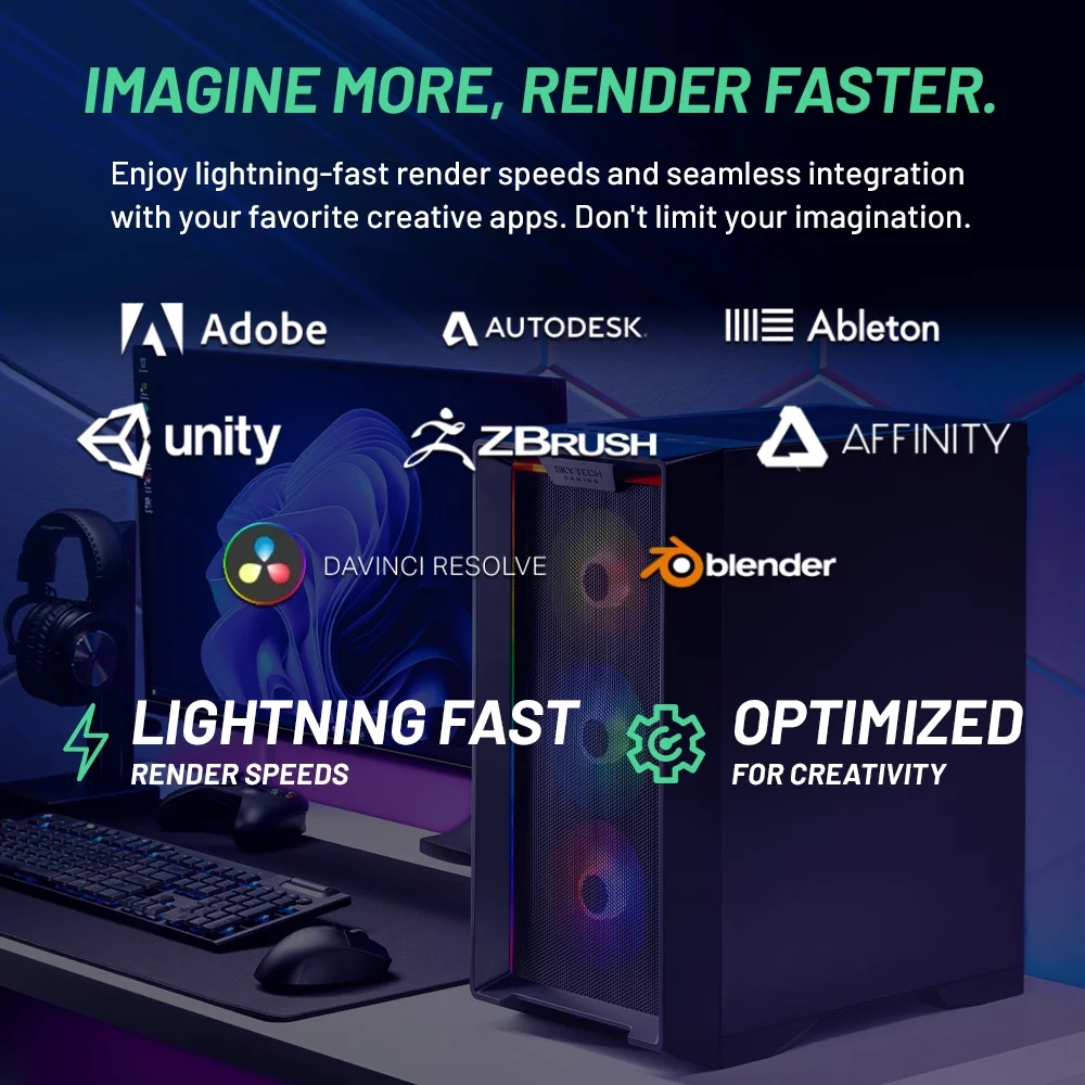 Skytech Nebula Gaming PC, AMD Ryzen 7 5700X, NVIDIA Rtx 3060, 1TB SSD, 16GB Ram, Windows 11