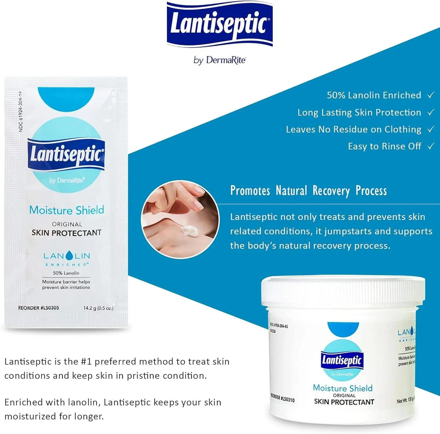 Lantiseptic Lanolin Scent Skin Protectant Ointment 5 Gram Individual Packet LS0304 144 Ct