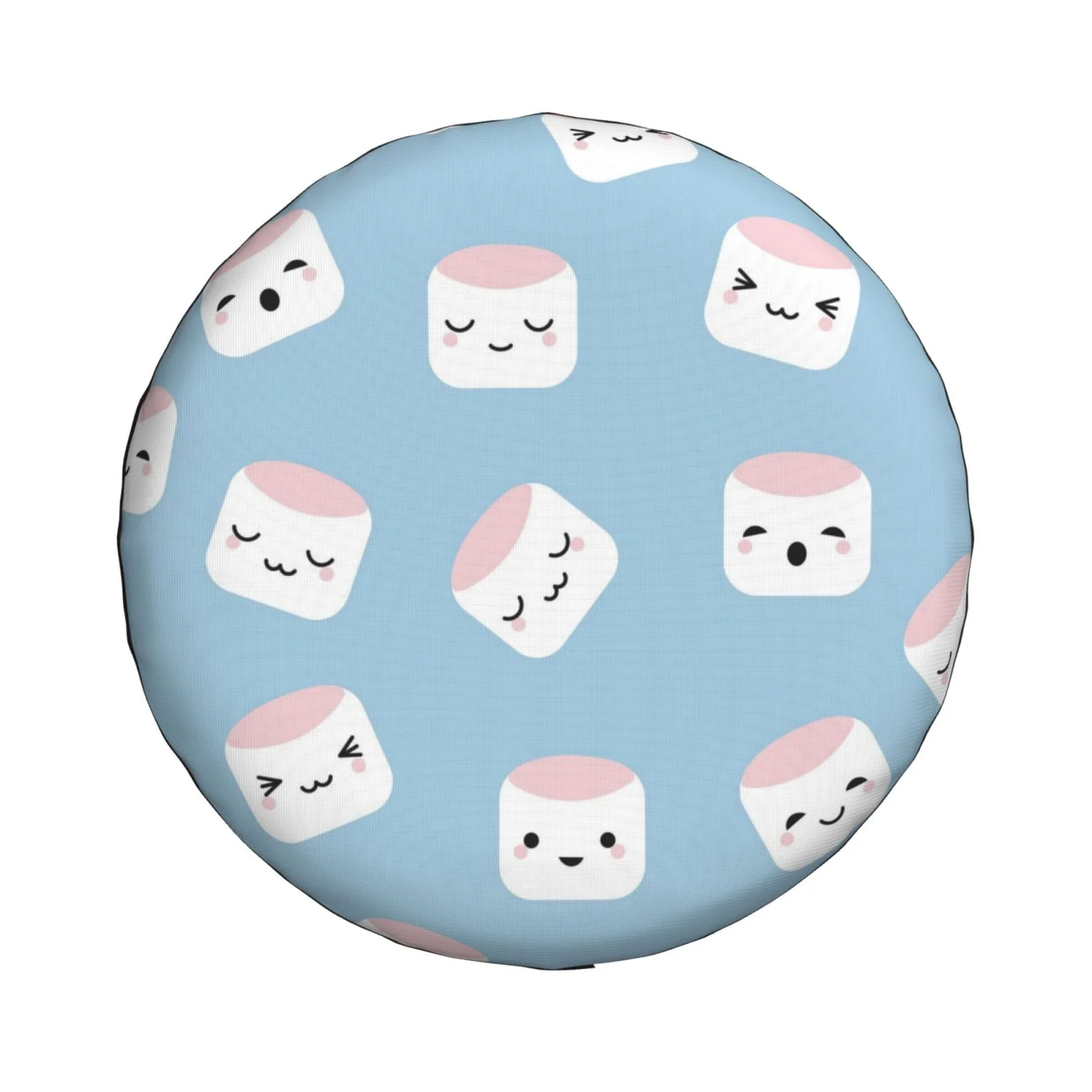 Easygdp Cartoon Sushi Wheel Sun Guard, Spare Tire Cover,Universal Trailer Suv Truck Camper Travel,Easy To Install And Remove -17 Inch