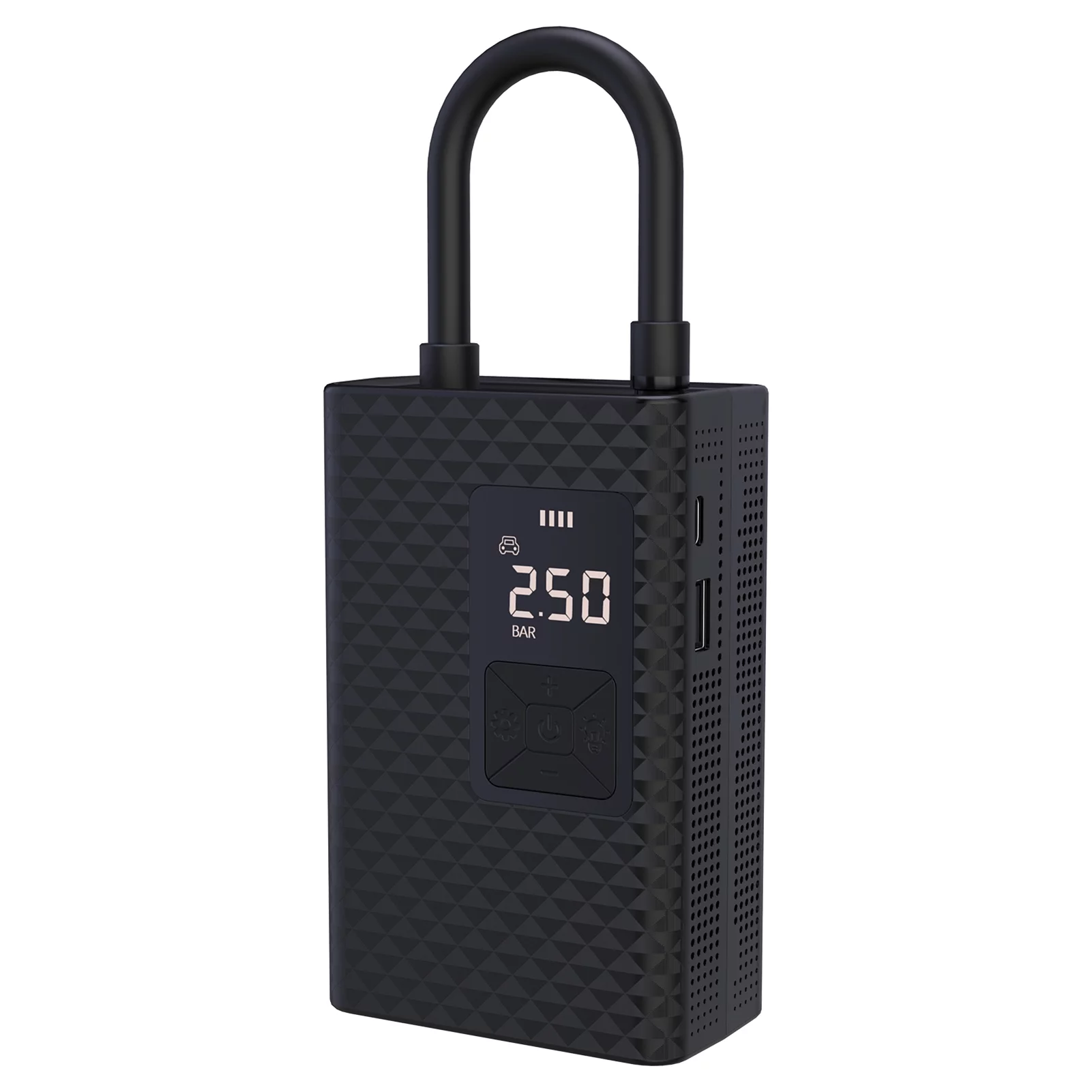 Nebublu Portable Air Compressor for Car Tires, Fast Inflator with Digital Display, LED SOS Light， Electric Inflator for Car, Motorcycle, Ball, Kids Toys