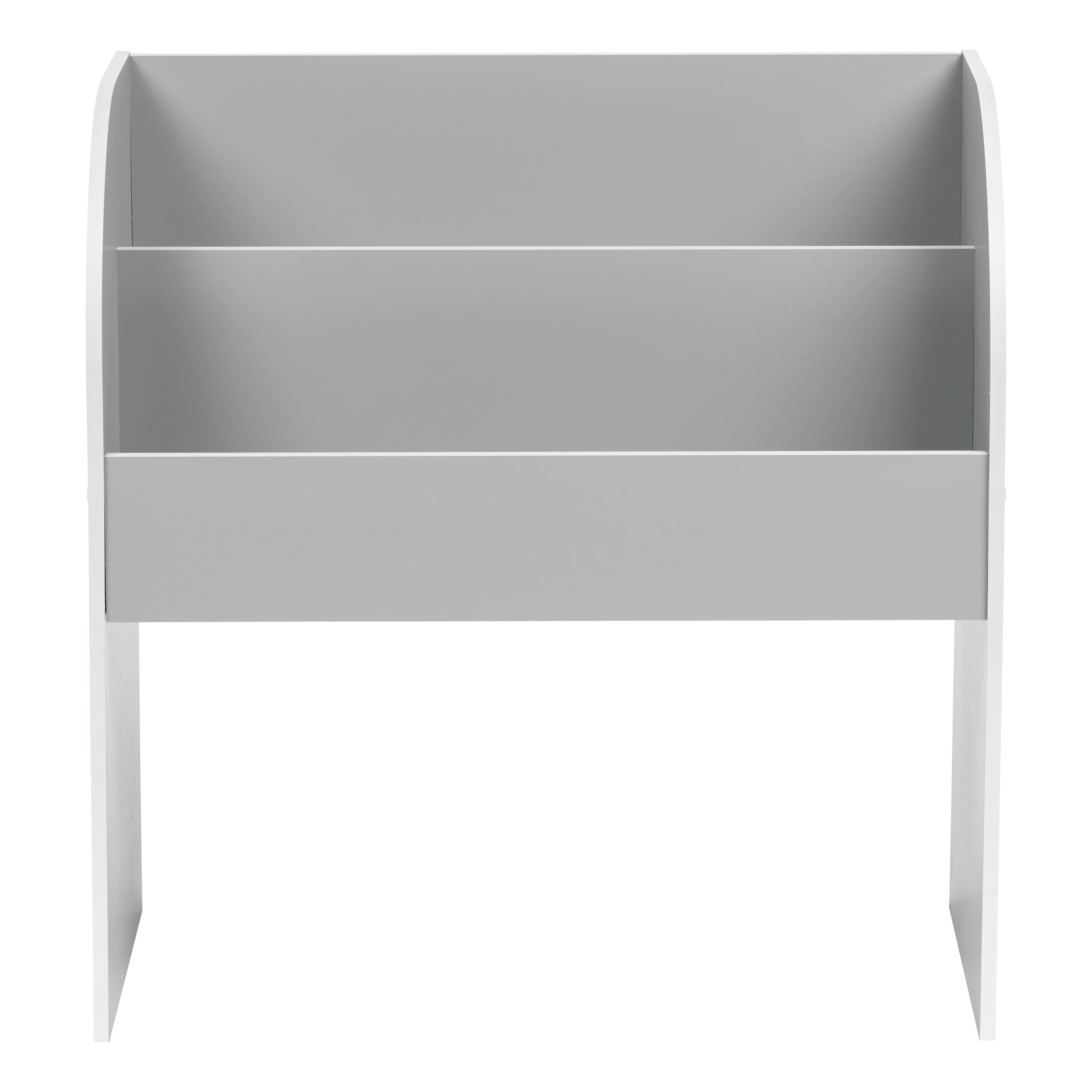 IRIS USA 2-Tier Kid's Wooden Bookshelf, Gray