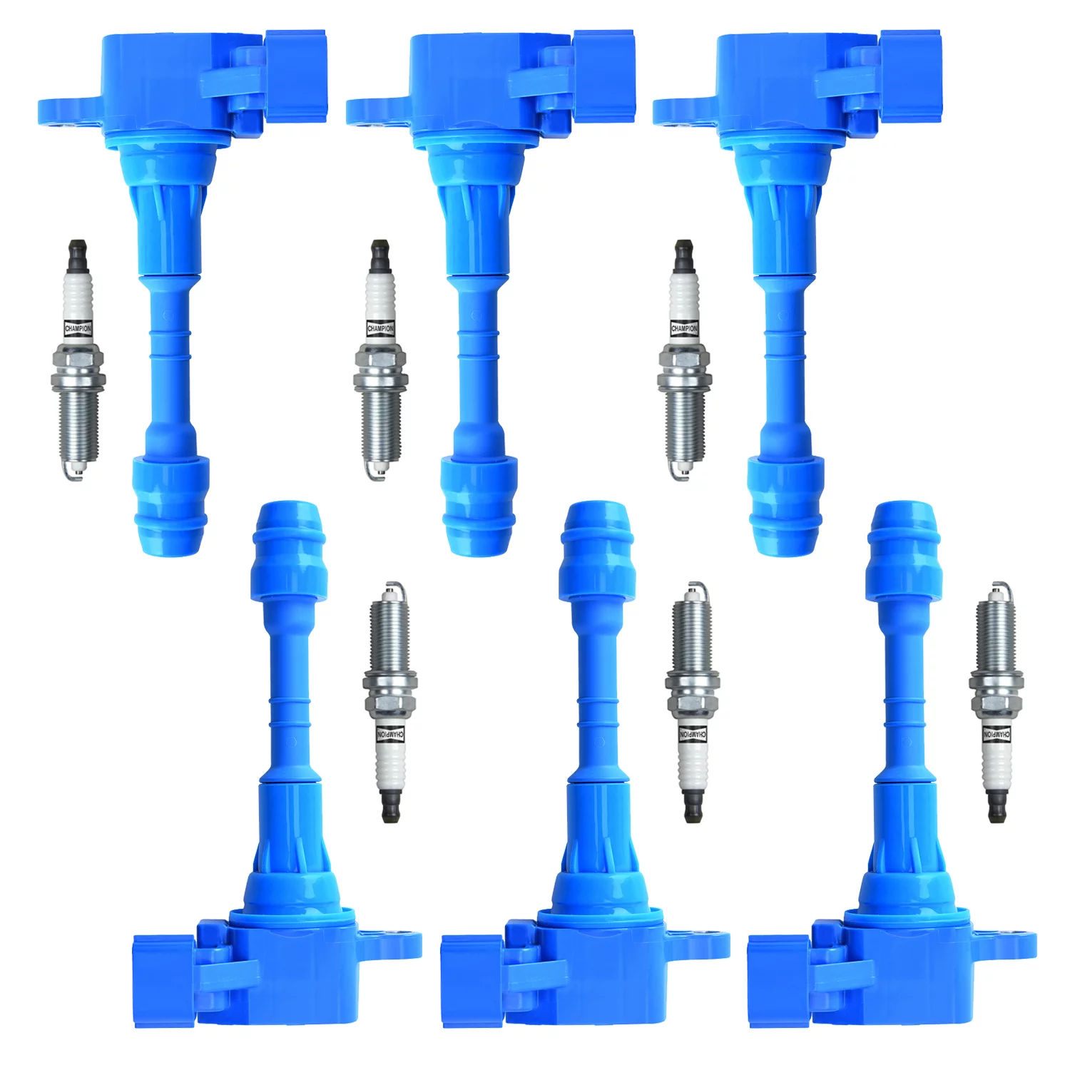 6 Performance Ignition Coils and 6 Champion Spark Plug Compatible with Nissan Maxima 3.5L V6 UF349 Fits select: 2016 NISSAN FRONTIER SV/PRO-4X, 2019 NISSAN FRONTIER SV