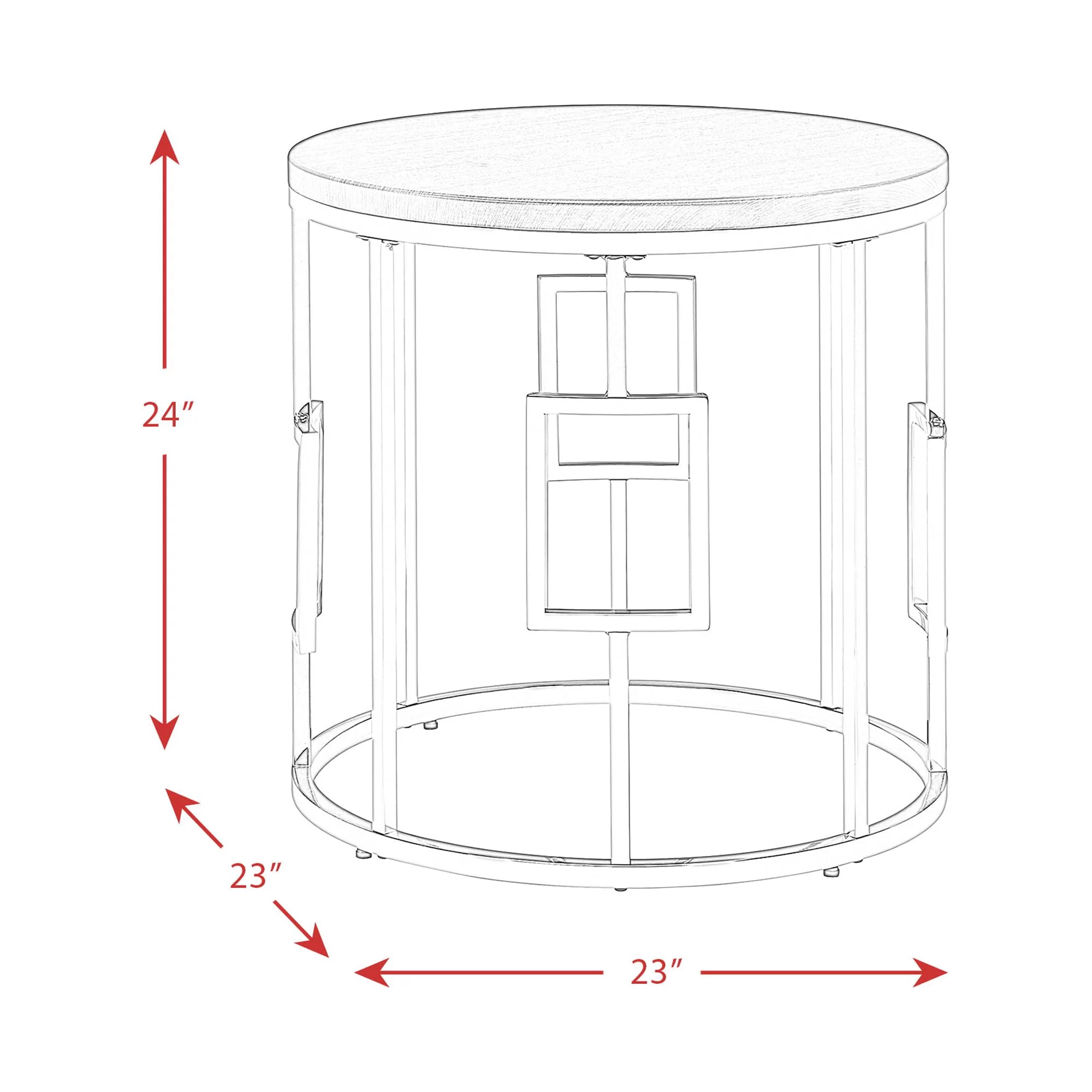 Picket House Furnishings Kendall Round End Table