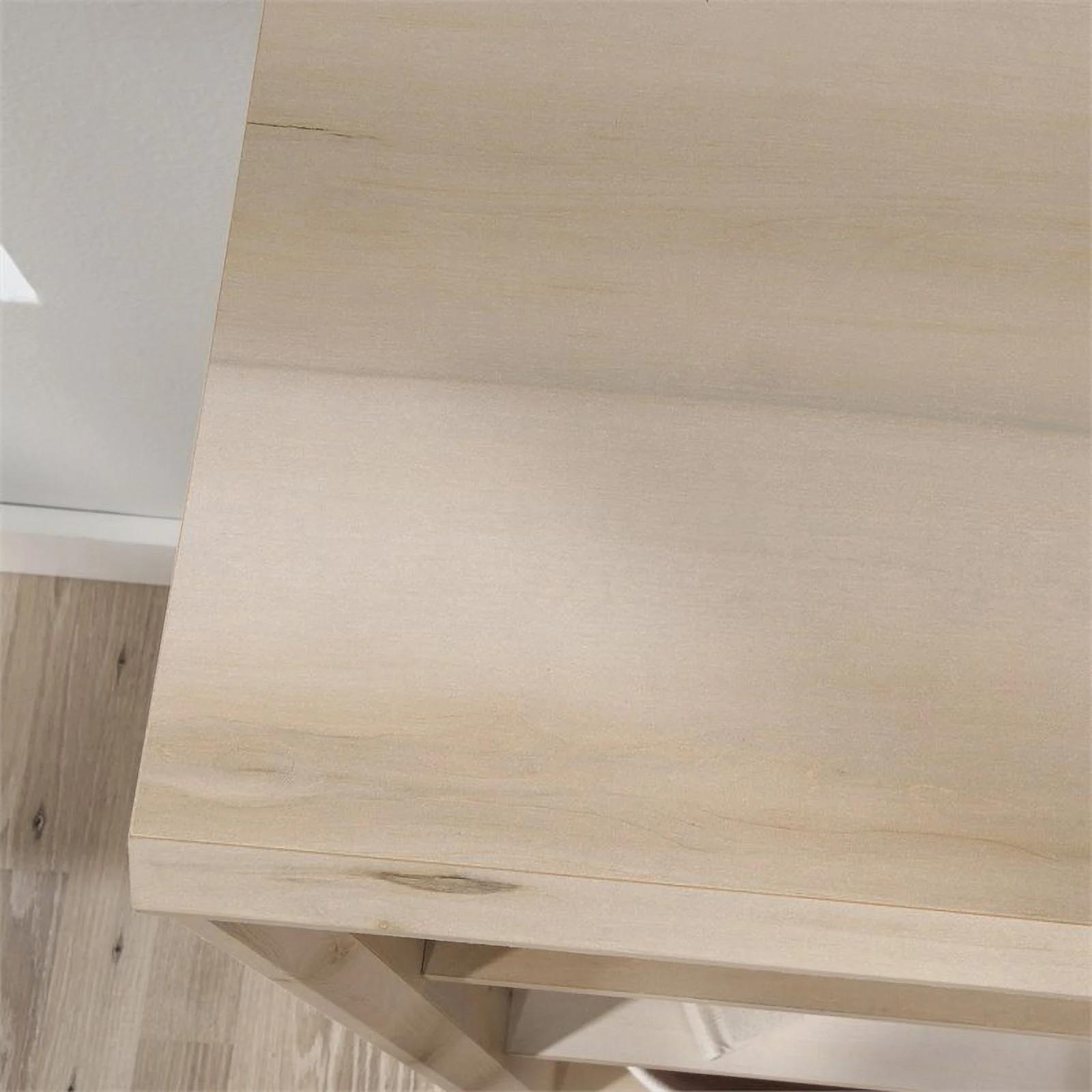 Pemberly Row Mid-Century Engineered Wood Bookcase in Pacific Maple