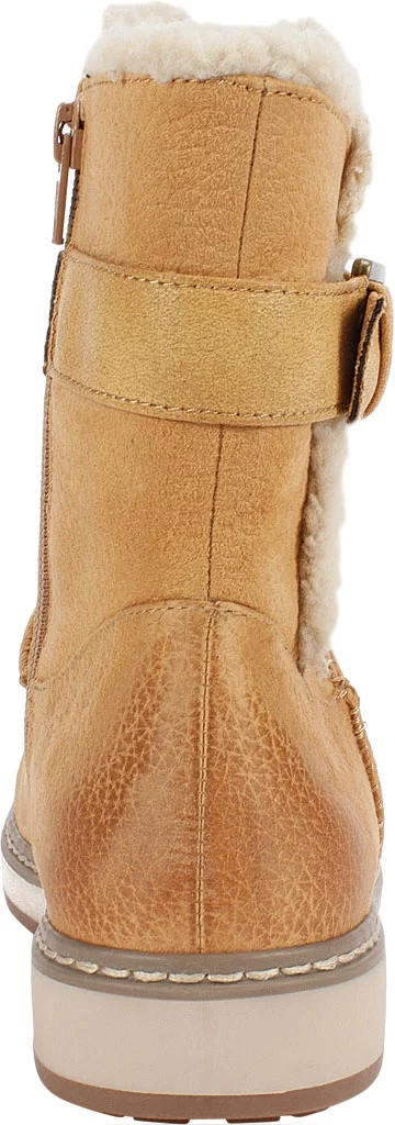 White Mountain Womens Taite Faux Fur Buckle Booties
