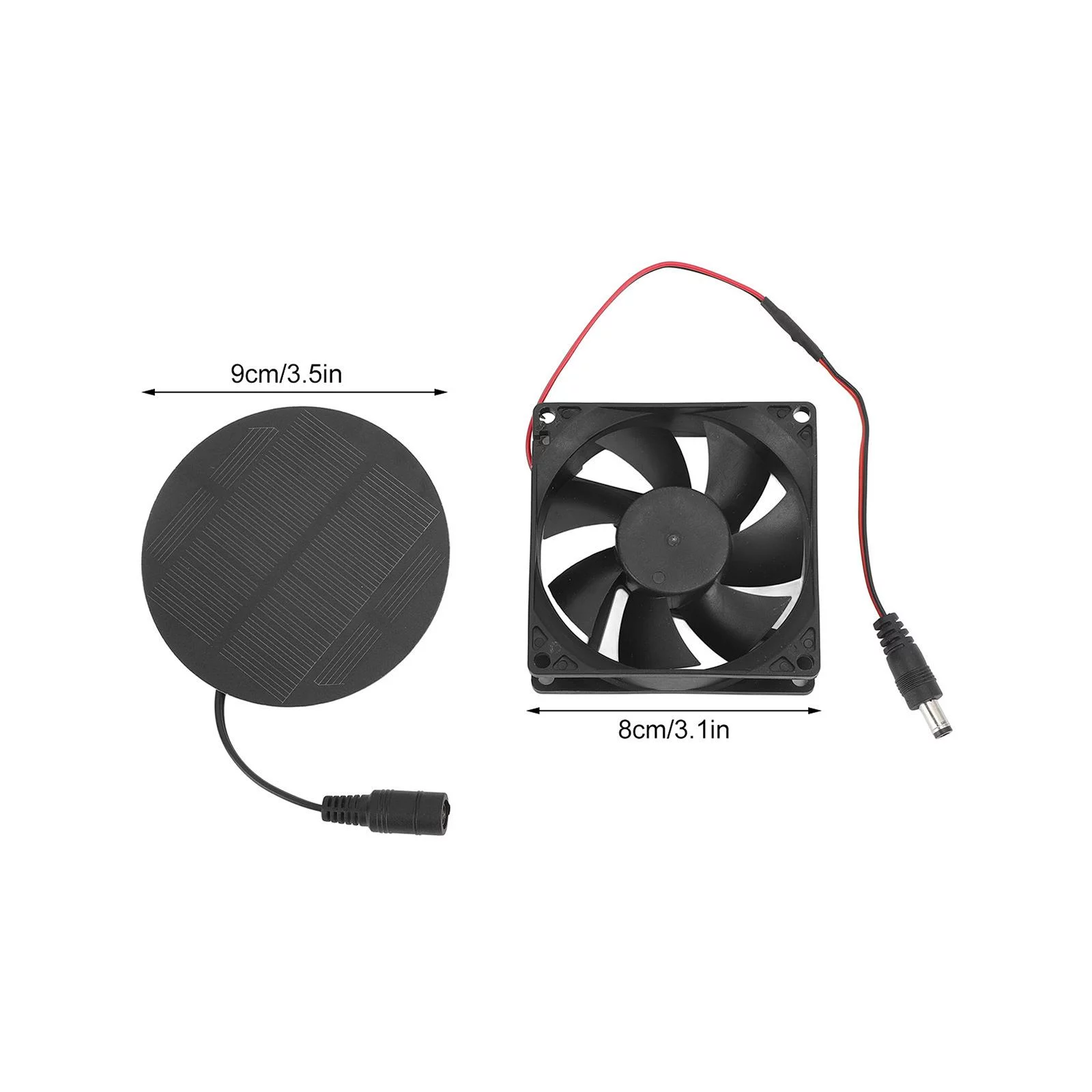 Exhaust Fans Solar Powered Panel Fan Outdoor High Efficiency 10W Energy Saving Solar Panel Powered for Pet Dog House Tree Houses Greenhouse