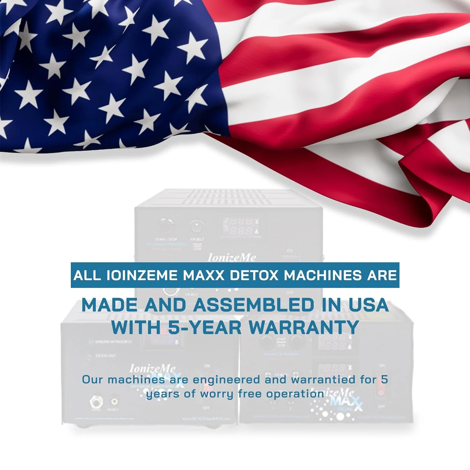 HEALTHandMED IonizeMe Maxx Dual (2-Channel Unit) - Powerful 20 Volts Heavy Duty Ionic Foot Bath Detox Machine (Starter Package) with 5 Year Warranty and Detox Expert Phone Consultation | Made in USA