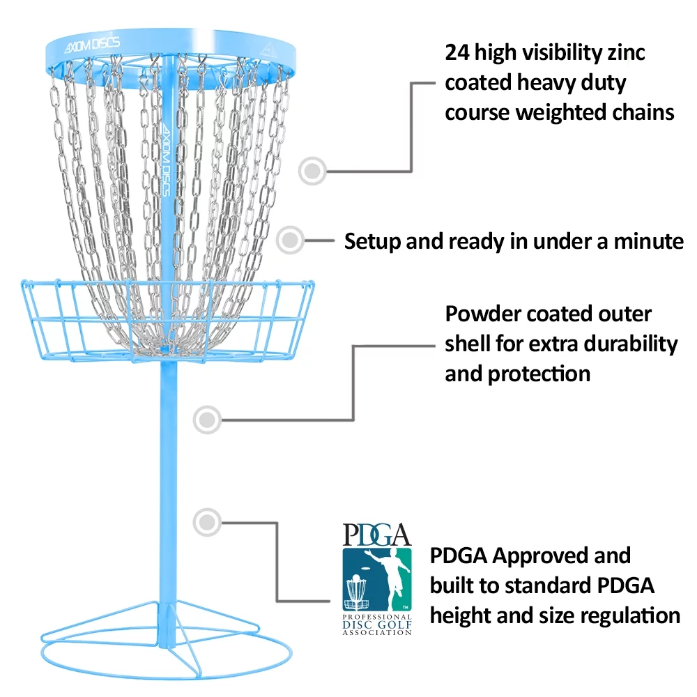 Axiom Pro 24-Chain Disc Golf Basket