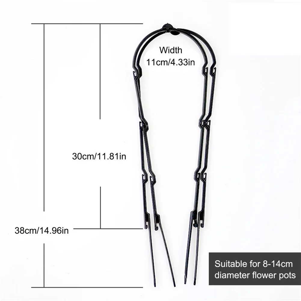 6PCS Plant Climbing Frame Garden Trellis Plastic Durable Tomatoes Natural U-Hoop