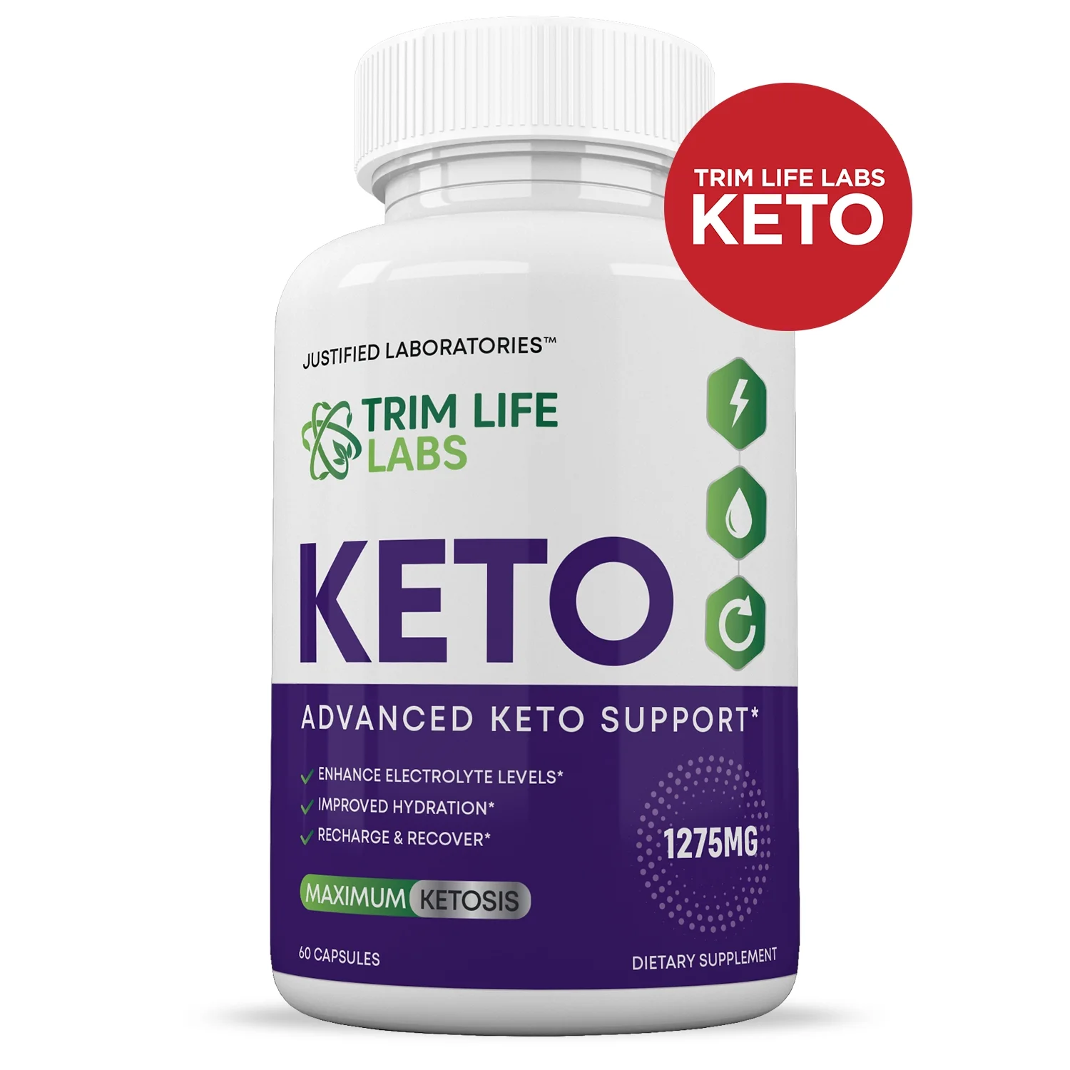 (2 Pack) Trim Life Labs Keto ACV Pills 1275mg Alternative to Gummies Dietary Supplement 120 Capsules