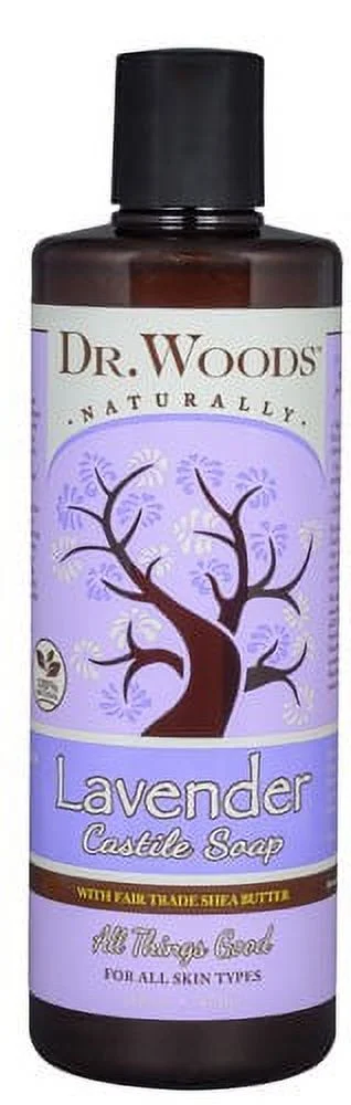 Dr. Woods Shea Vision Pure Castile Soap Lavender with Organic Shea Butter 16 fl oz