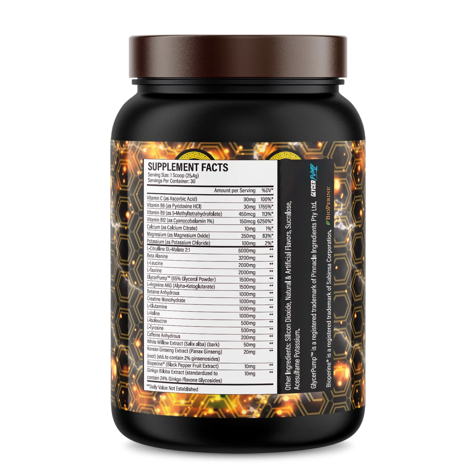 Pump Blvd Promethean Pump Fiery Fruit Punch Pre Workout Energy Drink for Men and Women.