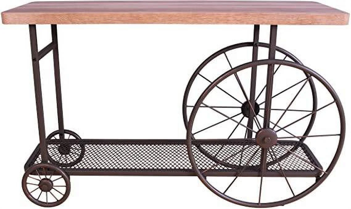 ACME Francie Sofa Table in Oak & Antique Gray 82863